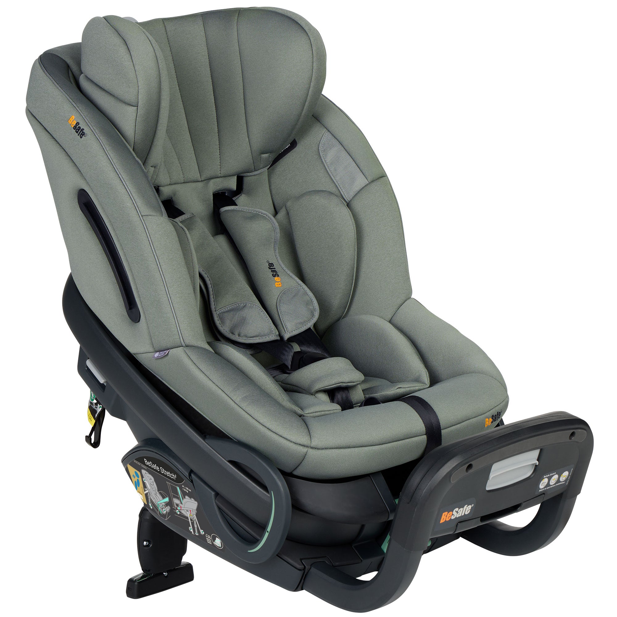 BeSafe Stretch 2 Car Seat in Meadow Green Soft Breeze
