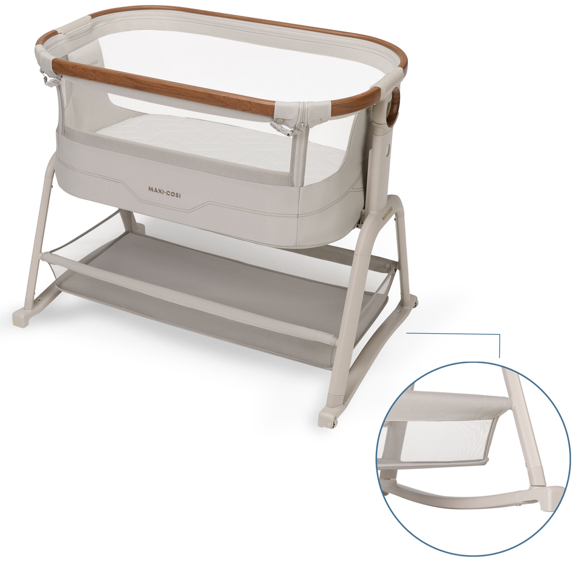 Maxi-Cosi Iora Plus Co-Sleeper & Bassinet in Elegance Beige