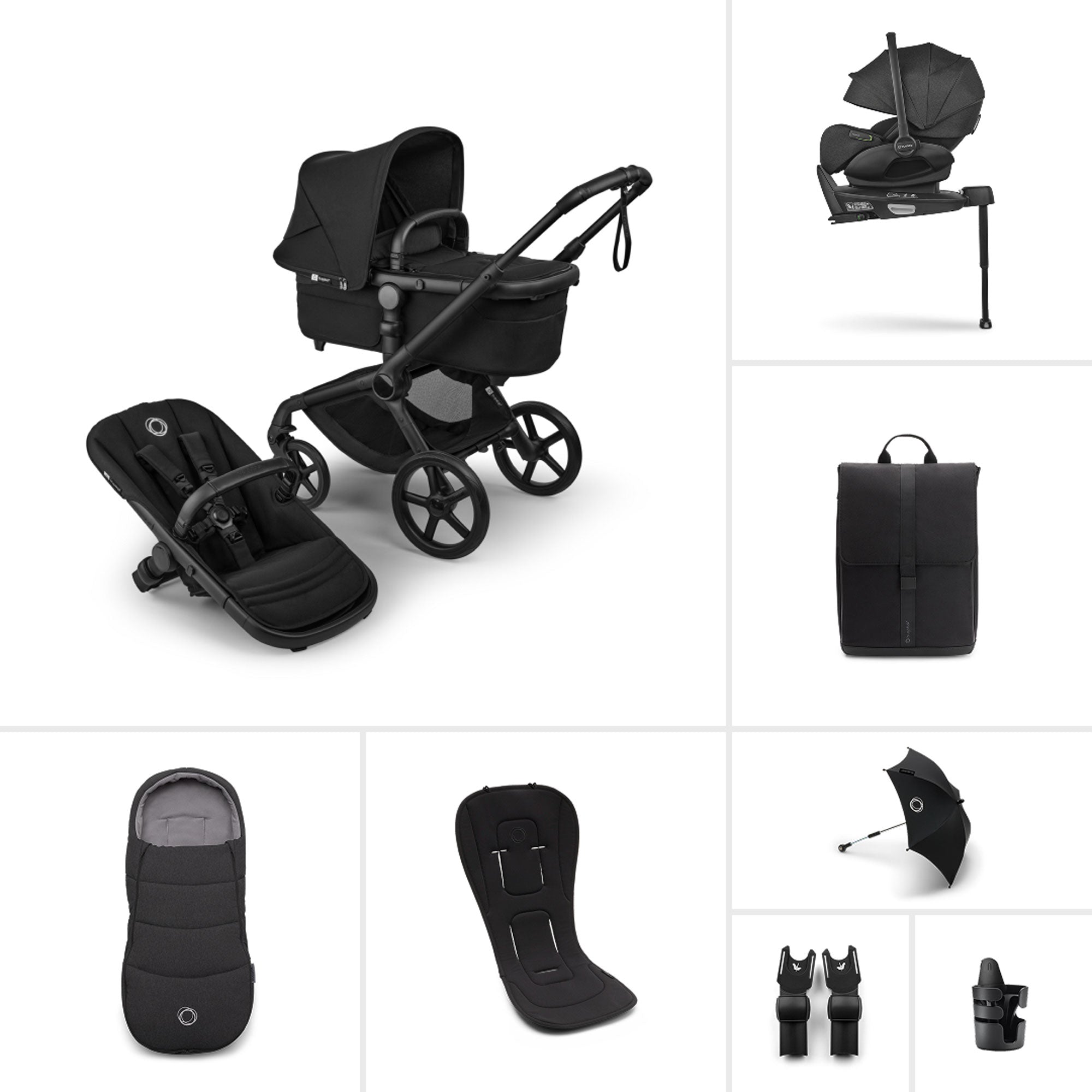 Bugaboo Fox 5 Renew Ultimate Newborn Bundle in Heritage Black