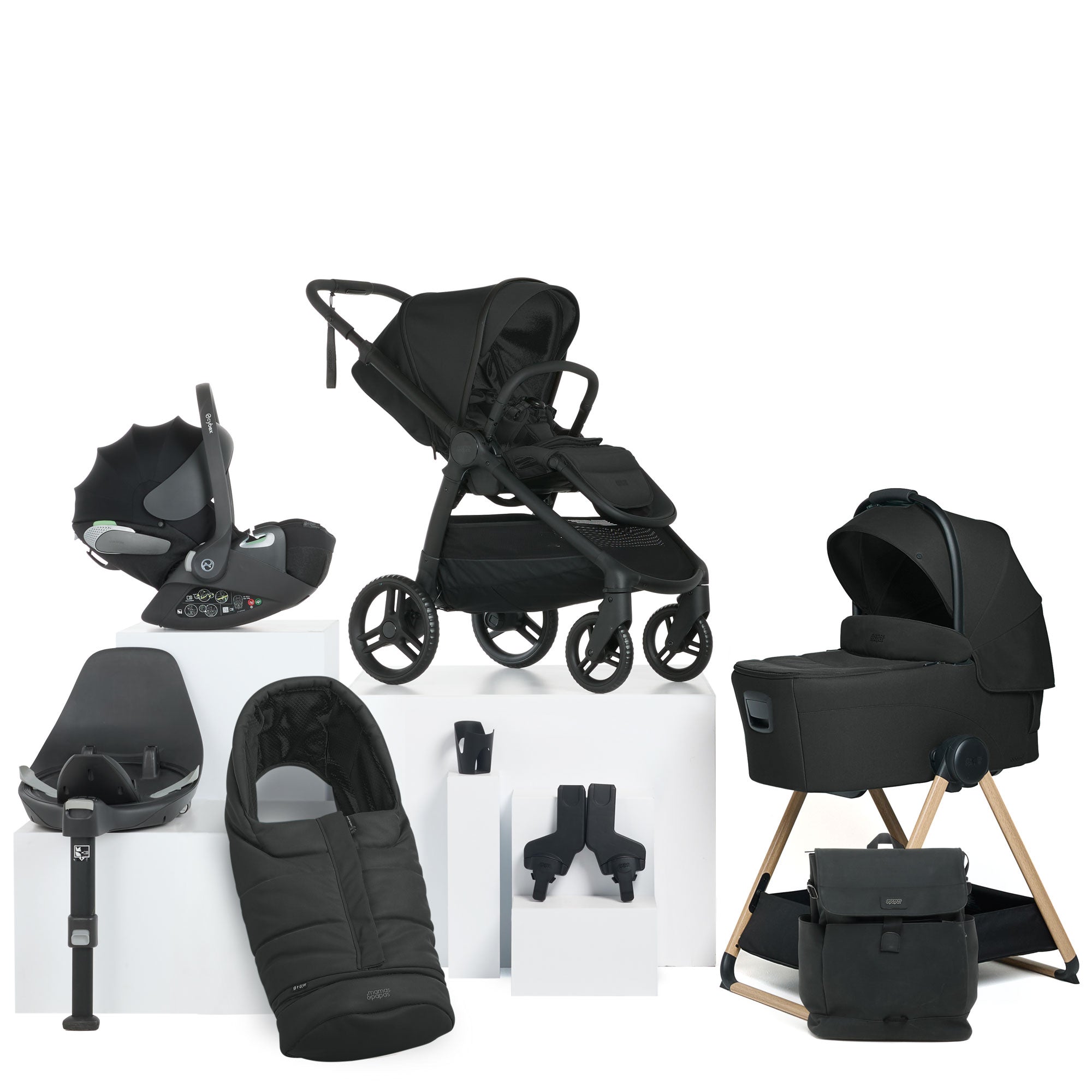 Mamas & Papas Ocarro 2 Complete 8 Piece Cloud T Bundle in Eclipse