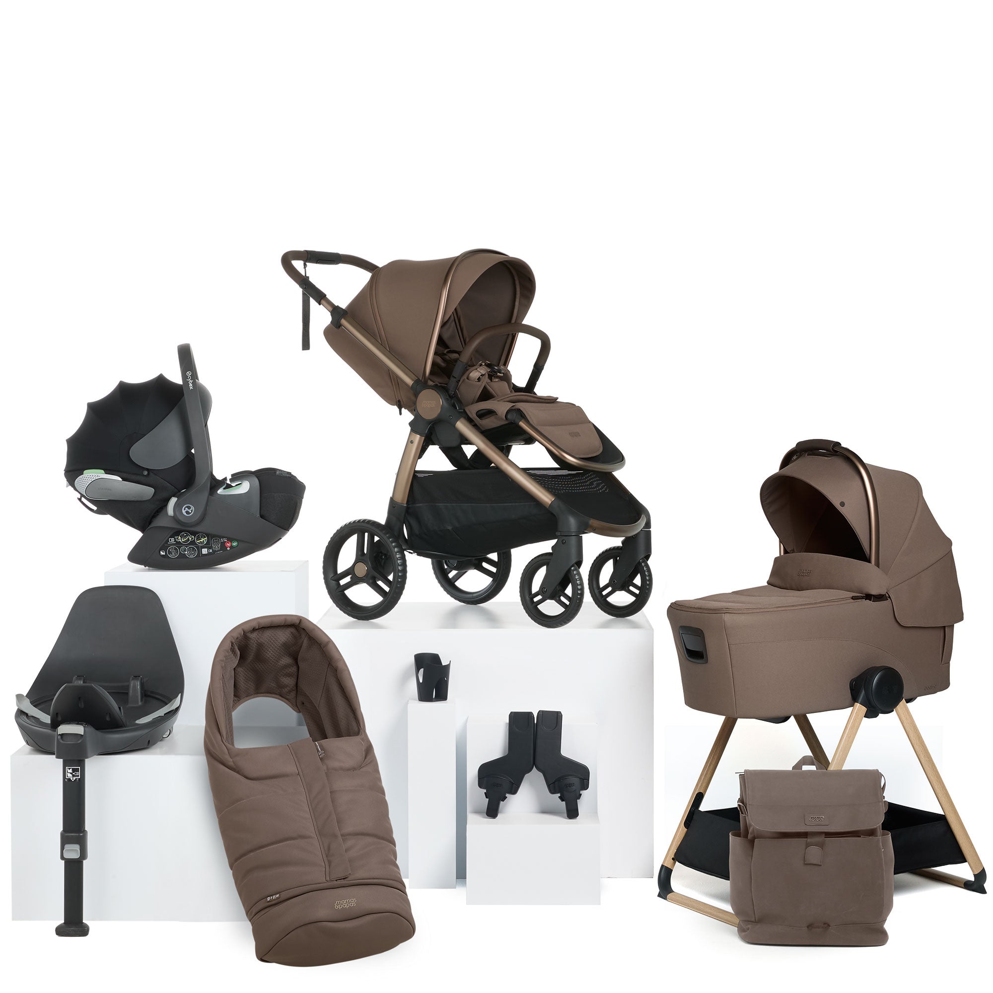 Mamas & Papas Ocarro 2 Complete 9 Piece Cloud T Bundle in Crema
