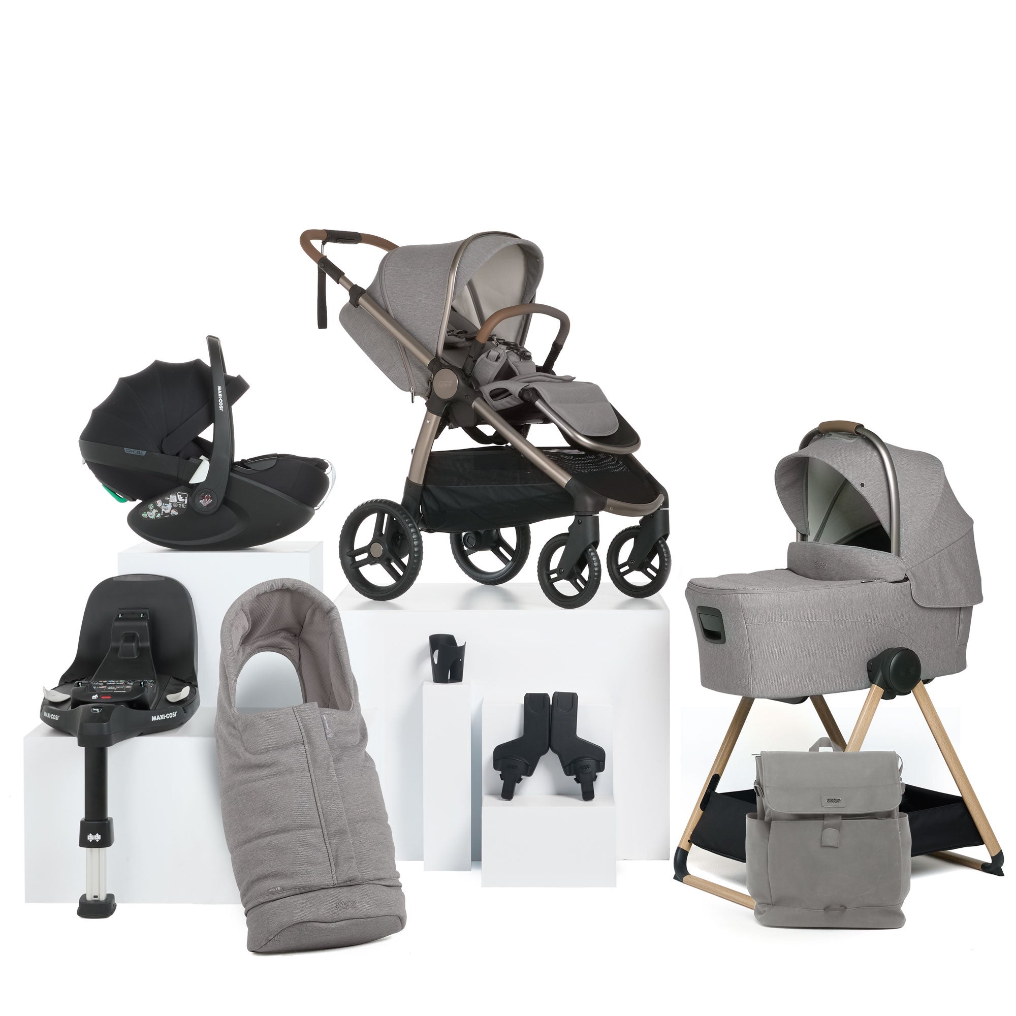 Mamas & Papas Ocarro 2 Complete 9 Piece Pebble 360 Pro 2 Bundle in Heritage