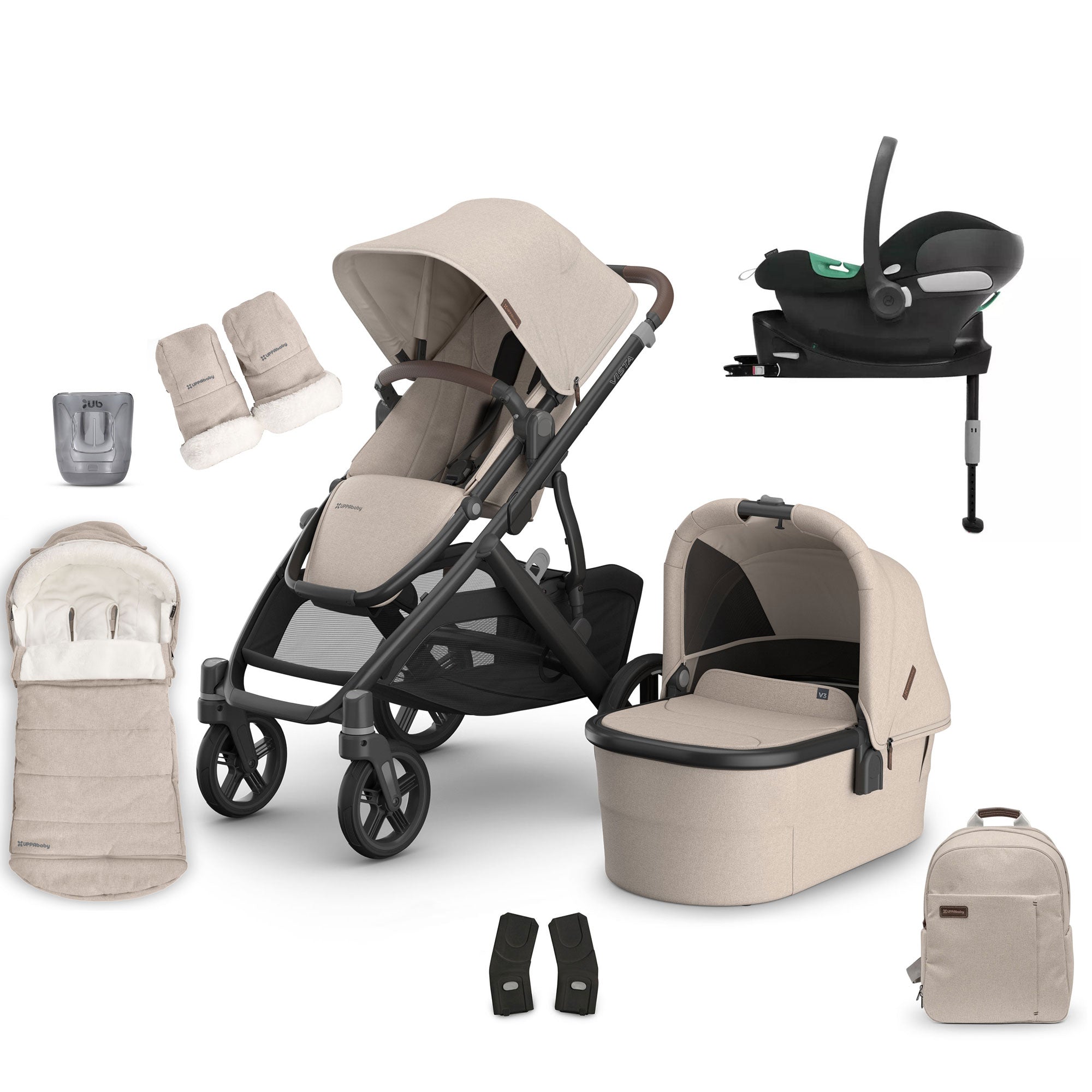 Uppababy Vista V3 Complete Cybex Bundle in Ada