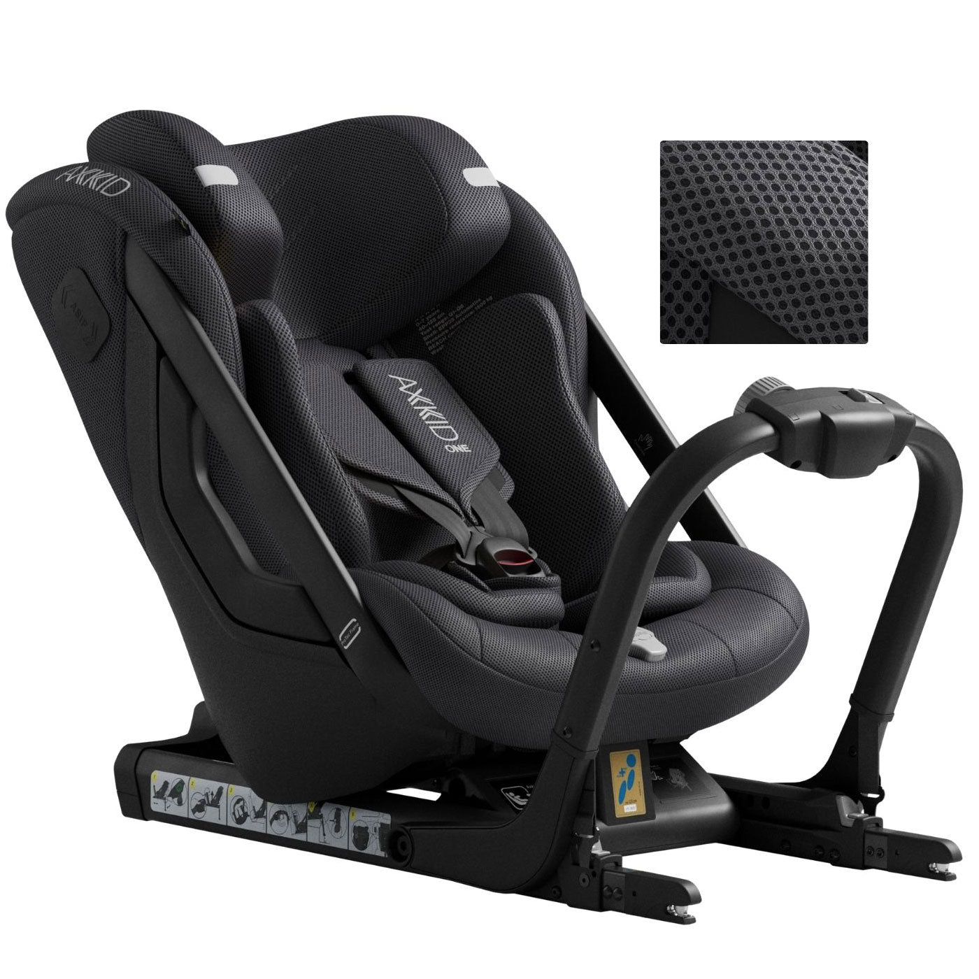 Axkid One 3 in Artic Mist Grey Mesh