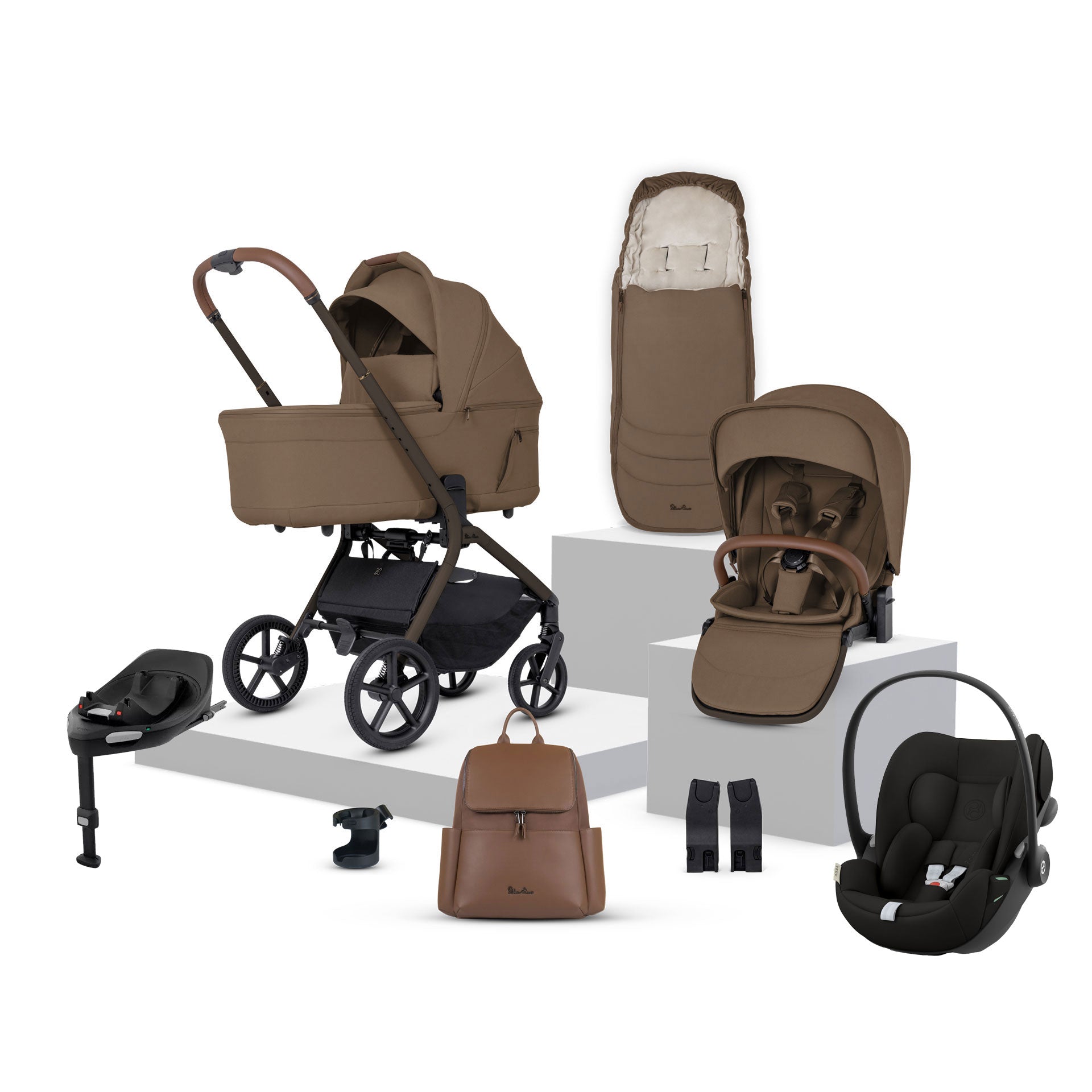 Silver Cross Breez Cybex Bundle in Maple