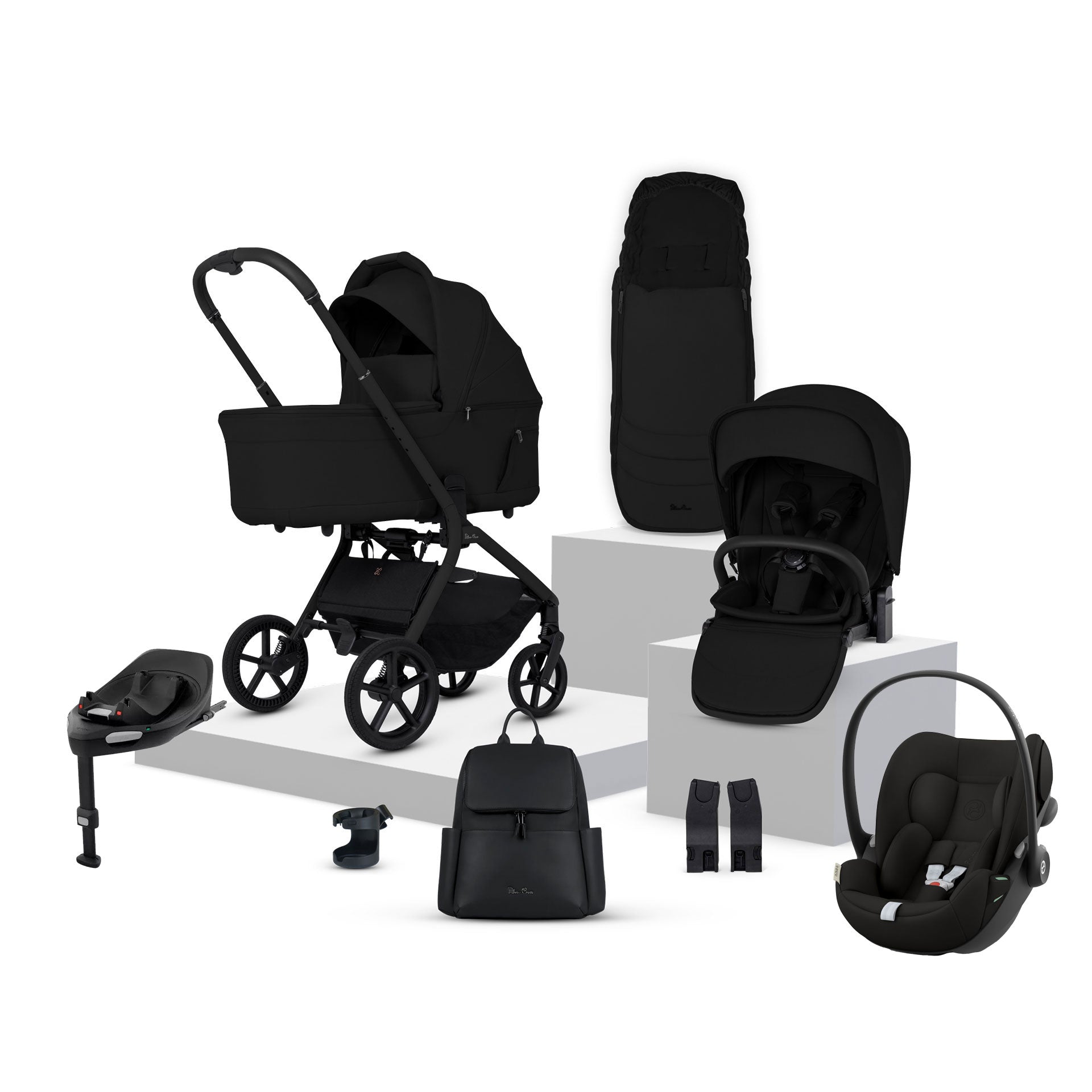 Silver Cross Breez Cybex Bundle in Onyx