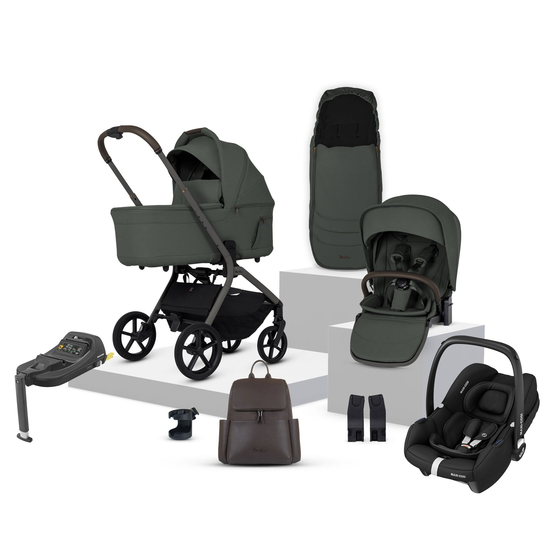 Silver Cross Breez Maxi-Cosi Bundle in Pewter