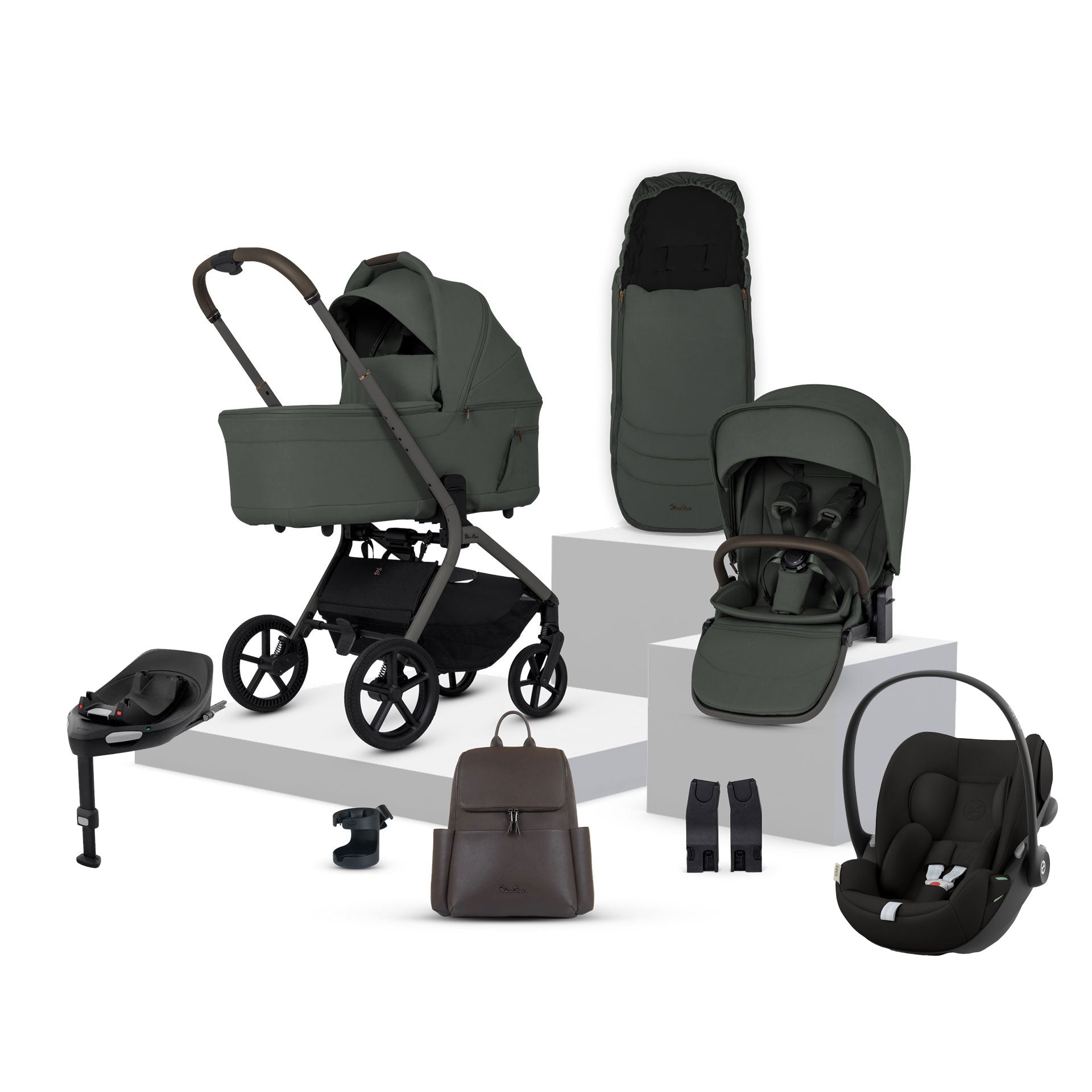 Silver Cross Breez Cybex Bundle in Pewter