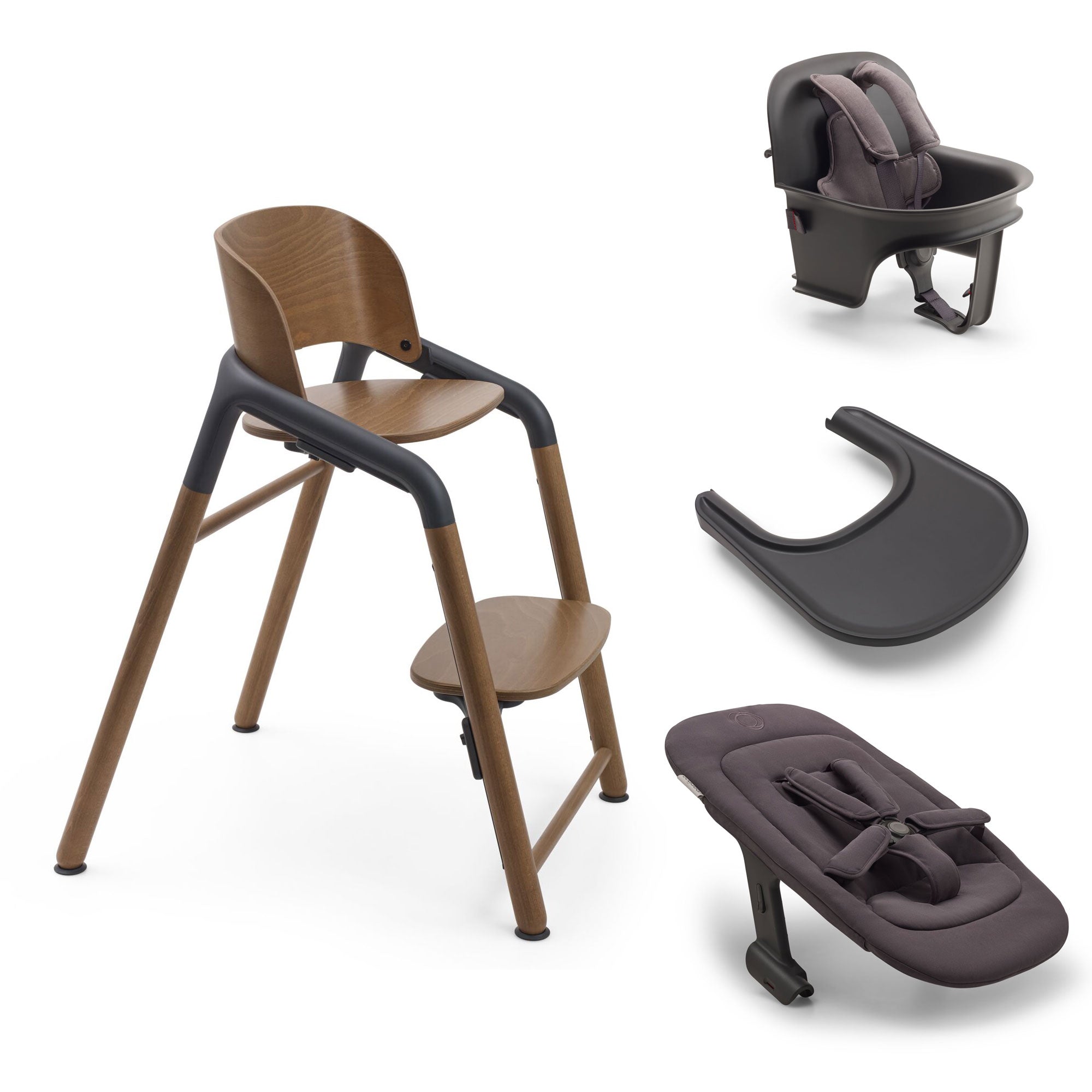 Bugaboo Giraffe Ultimate High Chair Bundle in Wood Grey