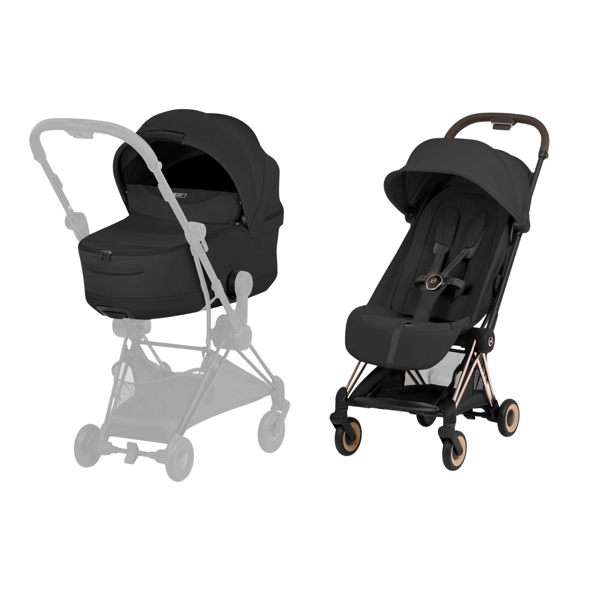 Cybex Coya Pushchair Set - Style Collection in Rose Gold/Sepia Black