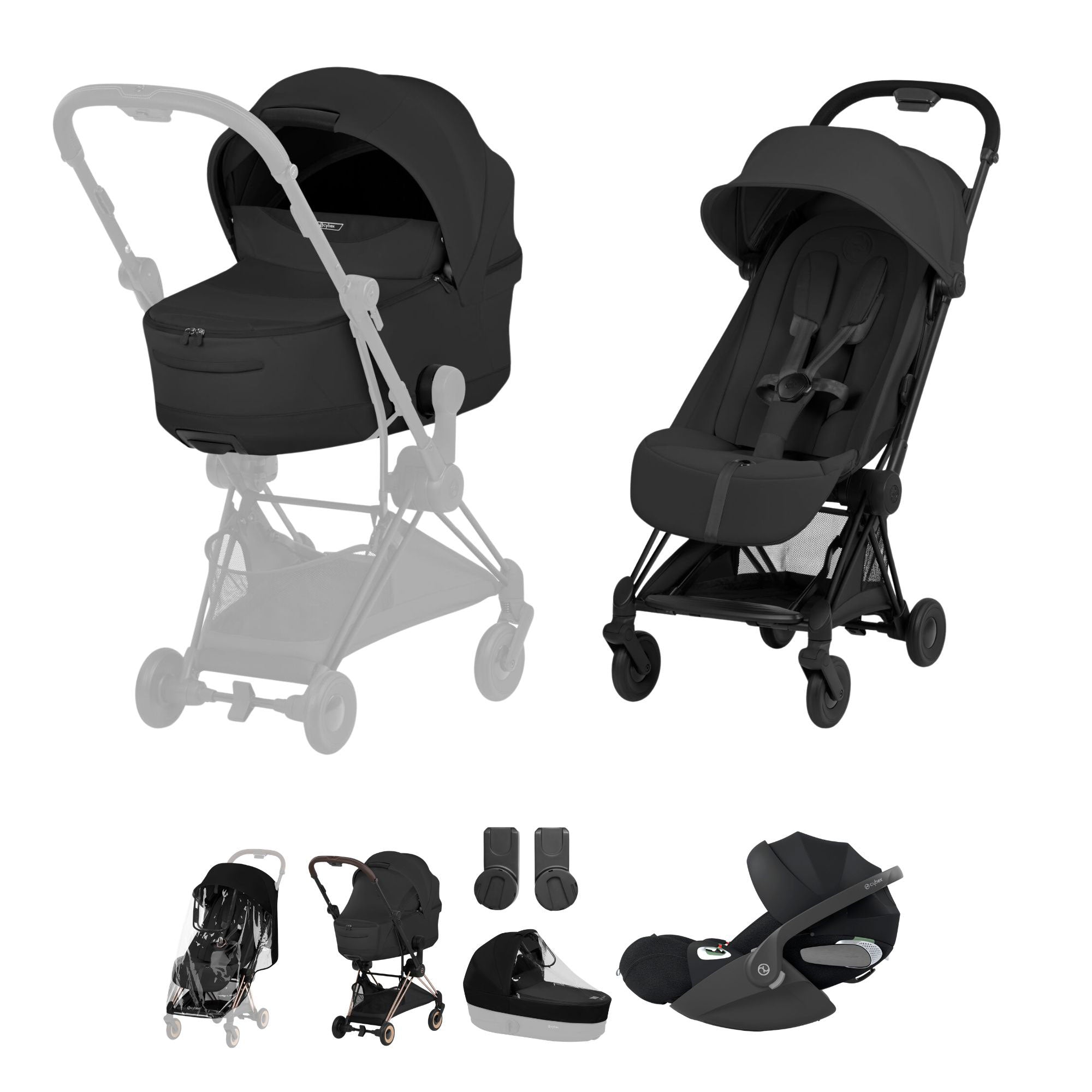 Cybex Coya Ultimate Bundle - Style Collection in Sepia Black