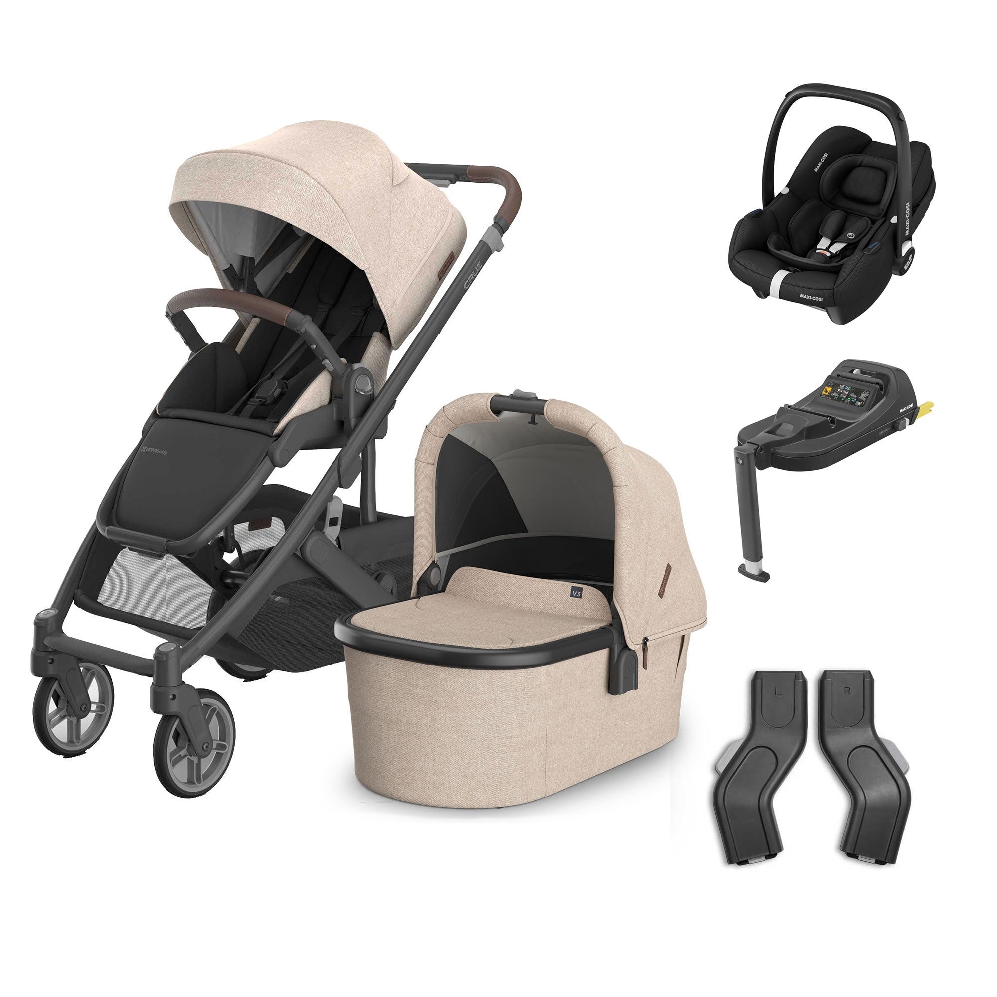 UPPAbaby Cruz V3 Complete Maxi-Cosi Travel System in Liam