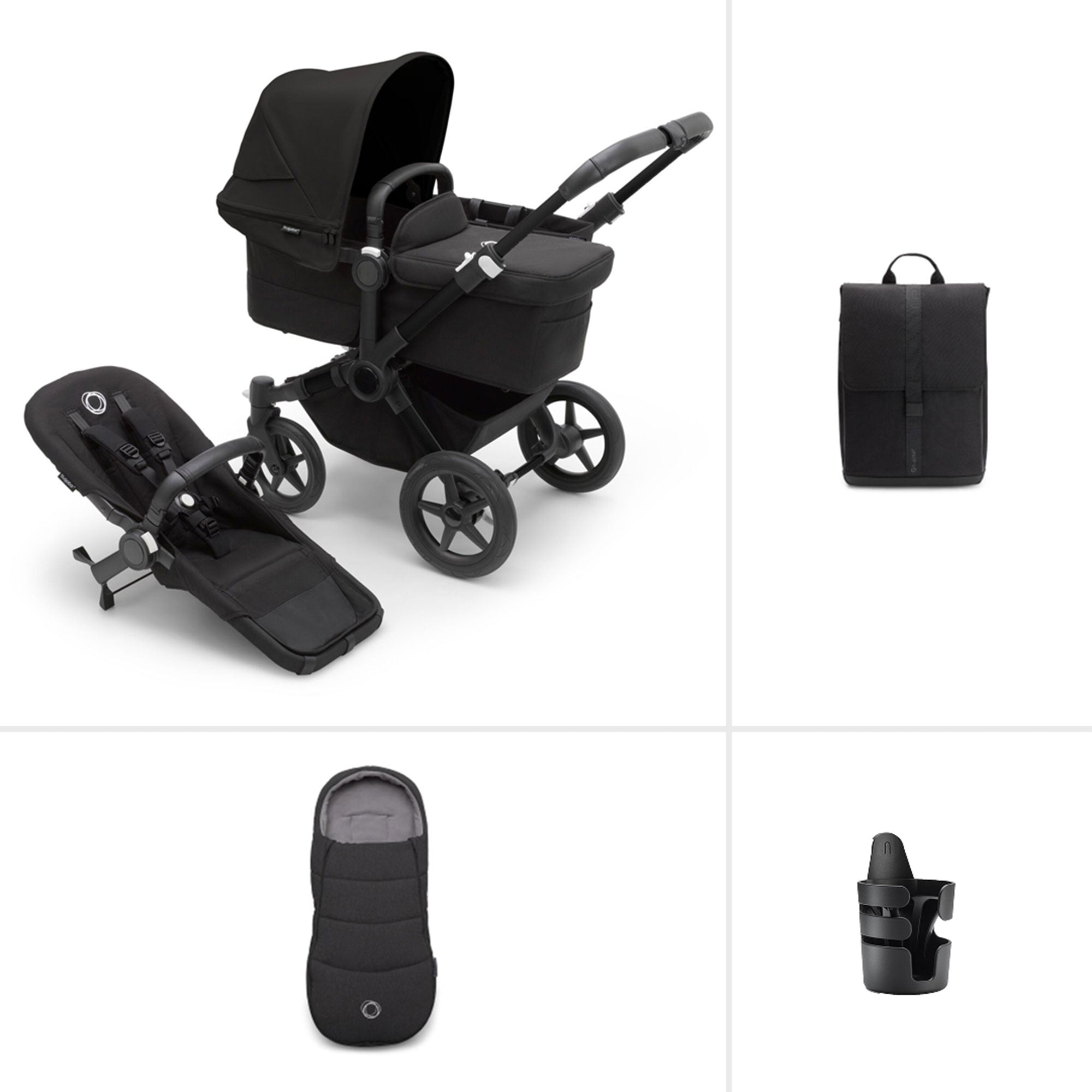 Bugaboo Donkey 5 Mono Essential Bundle in Black