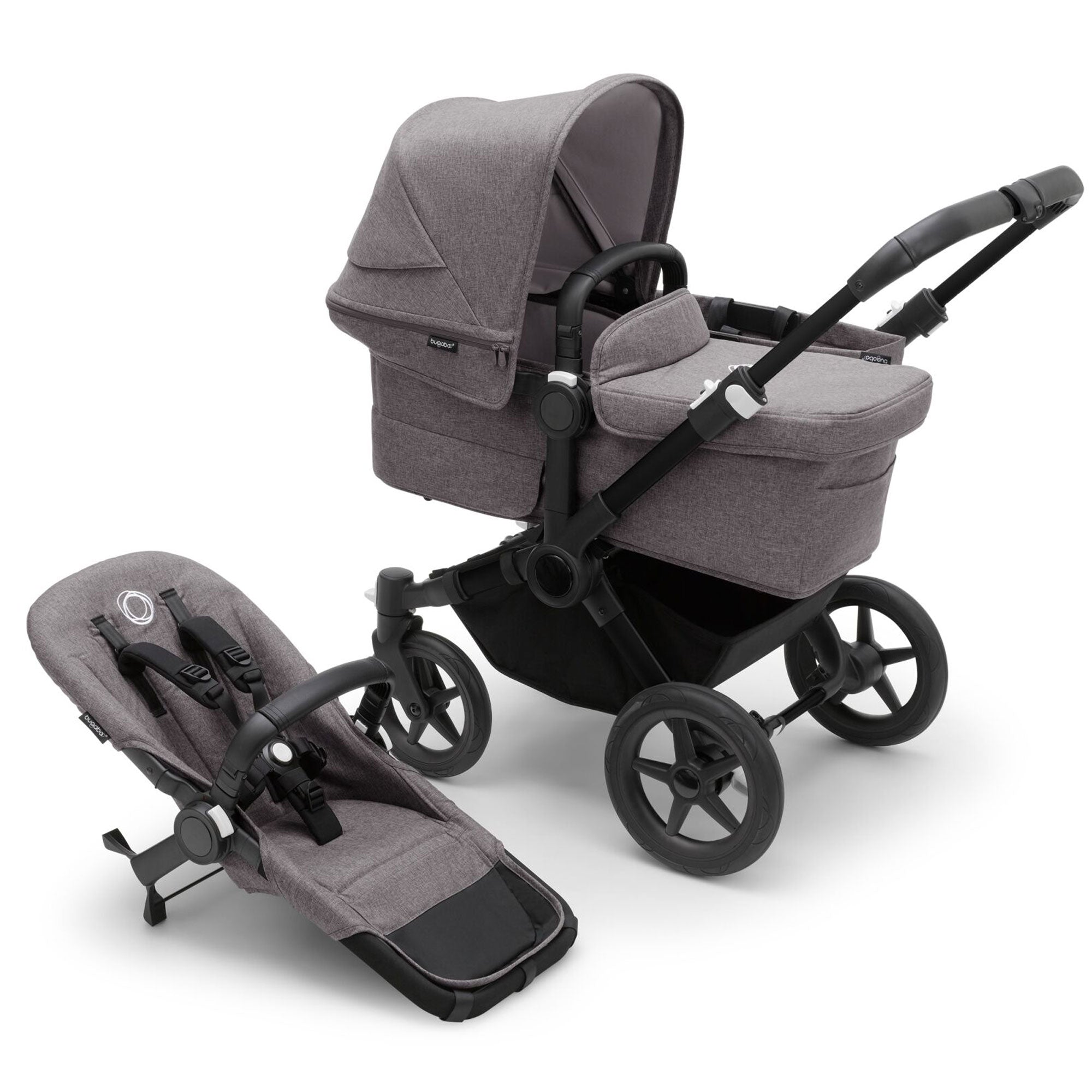 Bugaboo Donkey 5 Mono Ultimate Newborn Bundle in Grey Mélange