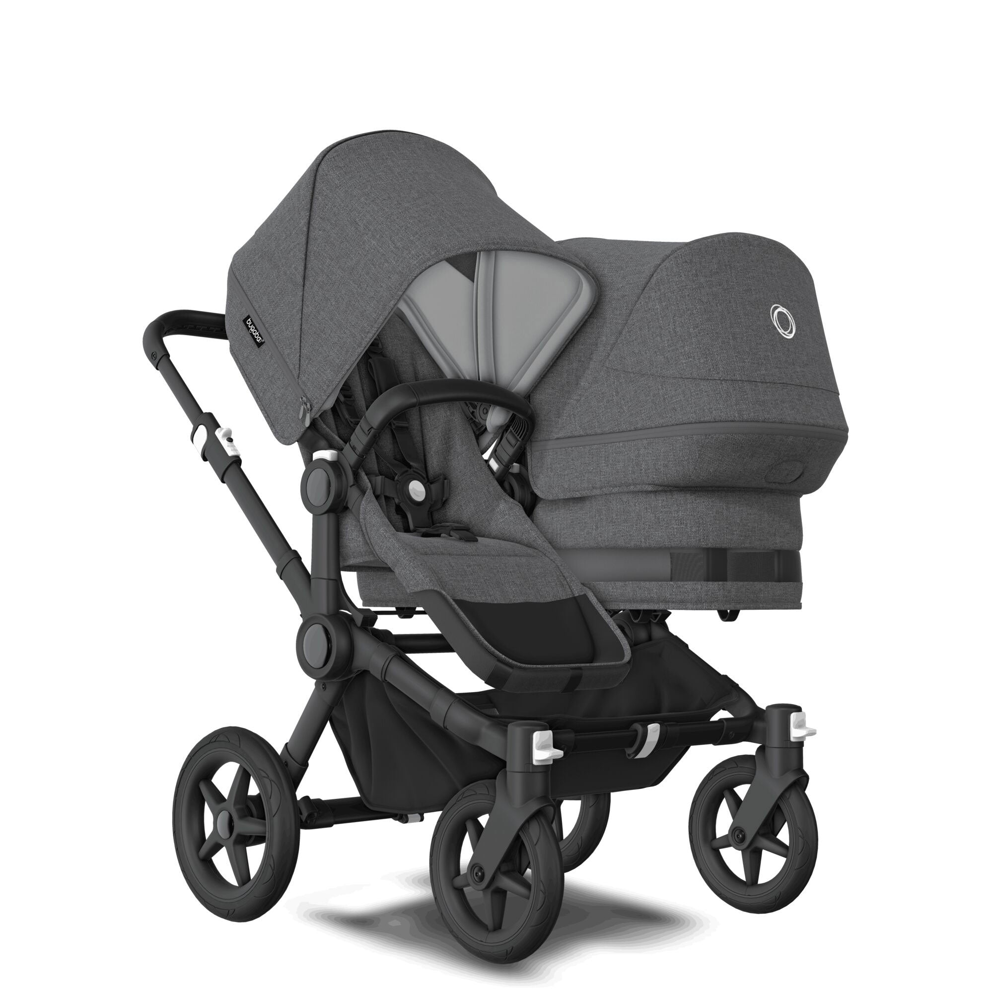 Bugaboo Donkey 5 Duo Ultimate Newborn Bundle in Grey Mélange