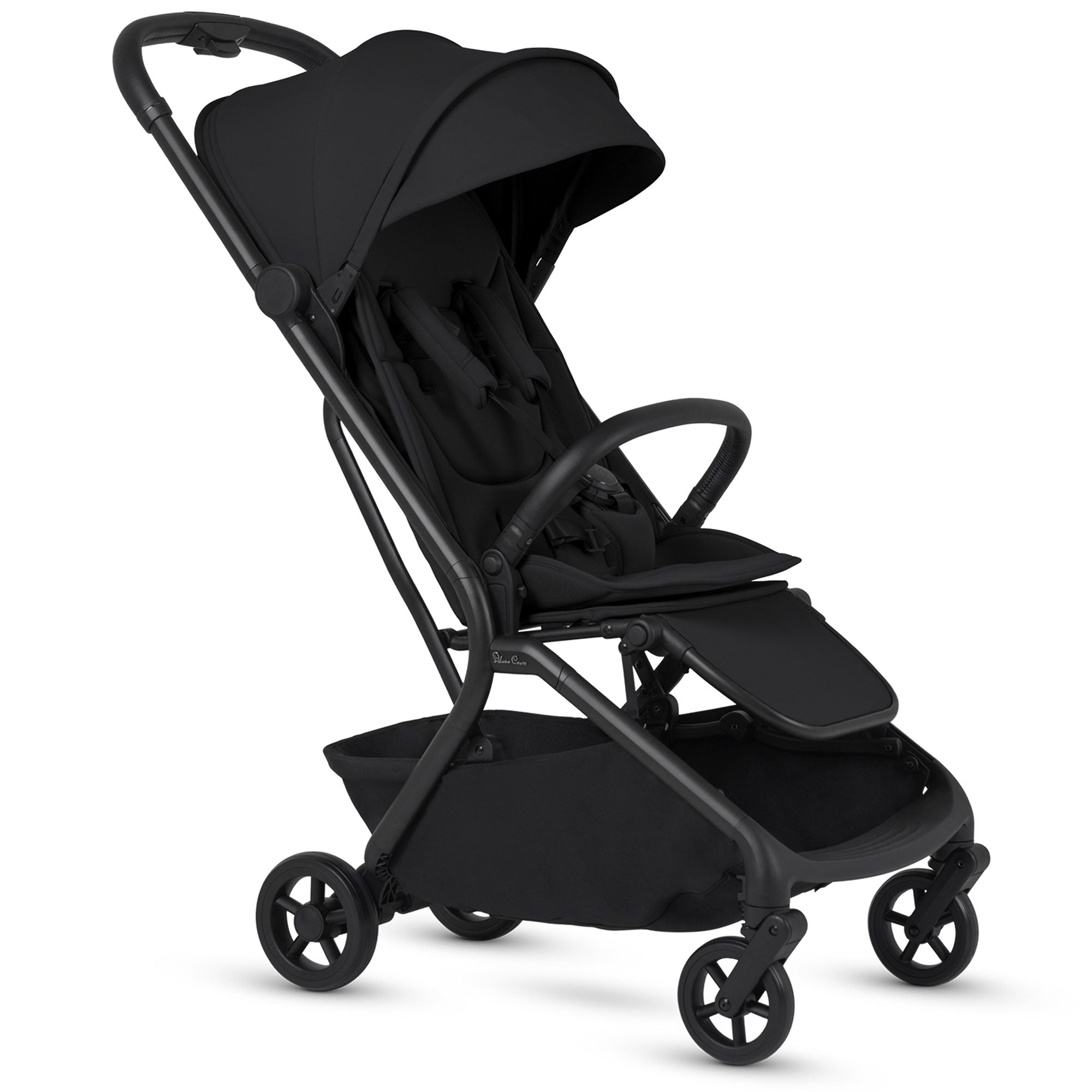Silver Cross Nia Stroller with Carrycot in Onyx