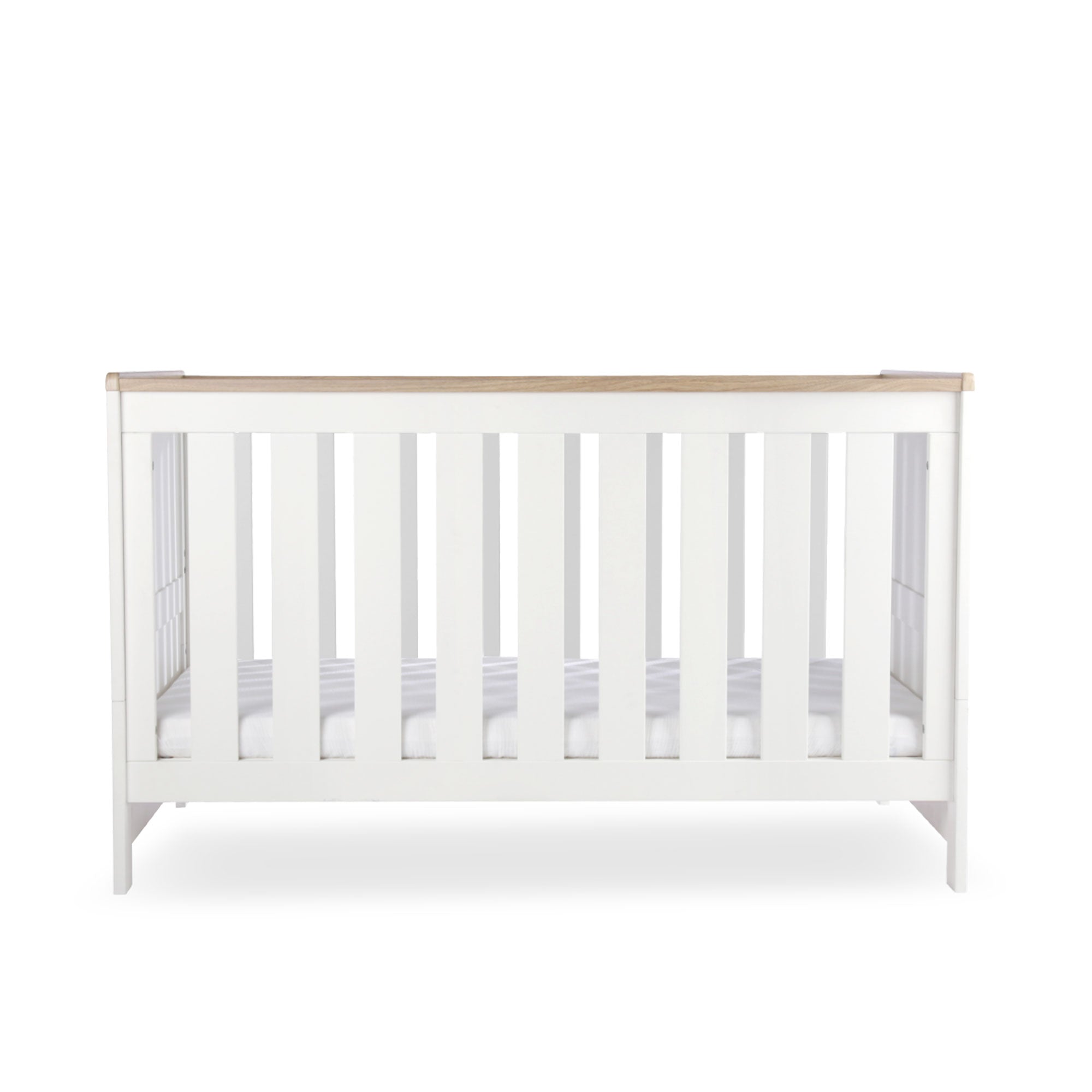 CuddleCo Burford Cotbed in White/Oak