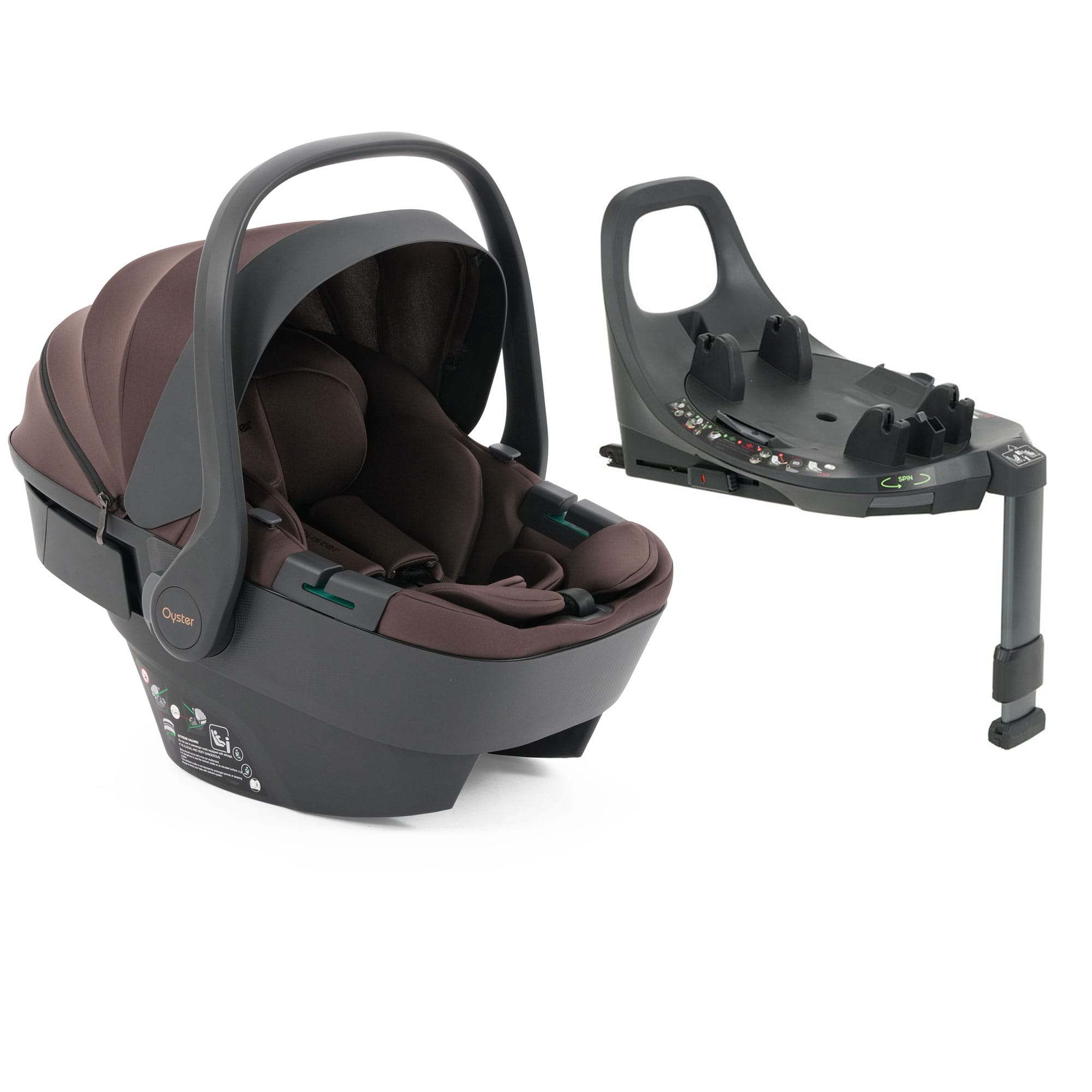 Oyster Capsule 360 i-Size Car Seat in Chocolate Baby Car Seats OVICCH-1 5061058984259