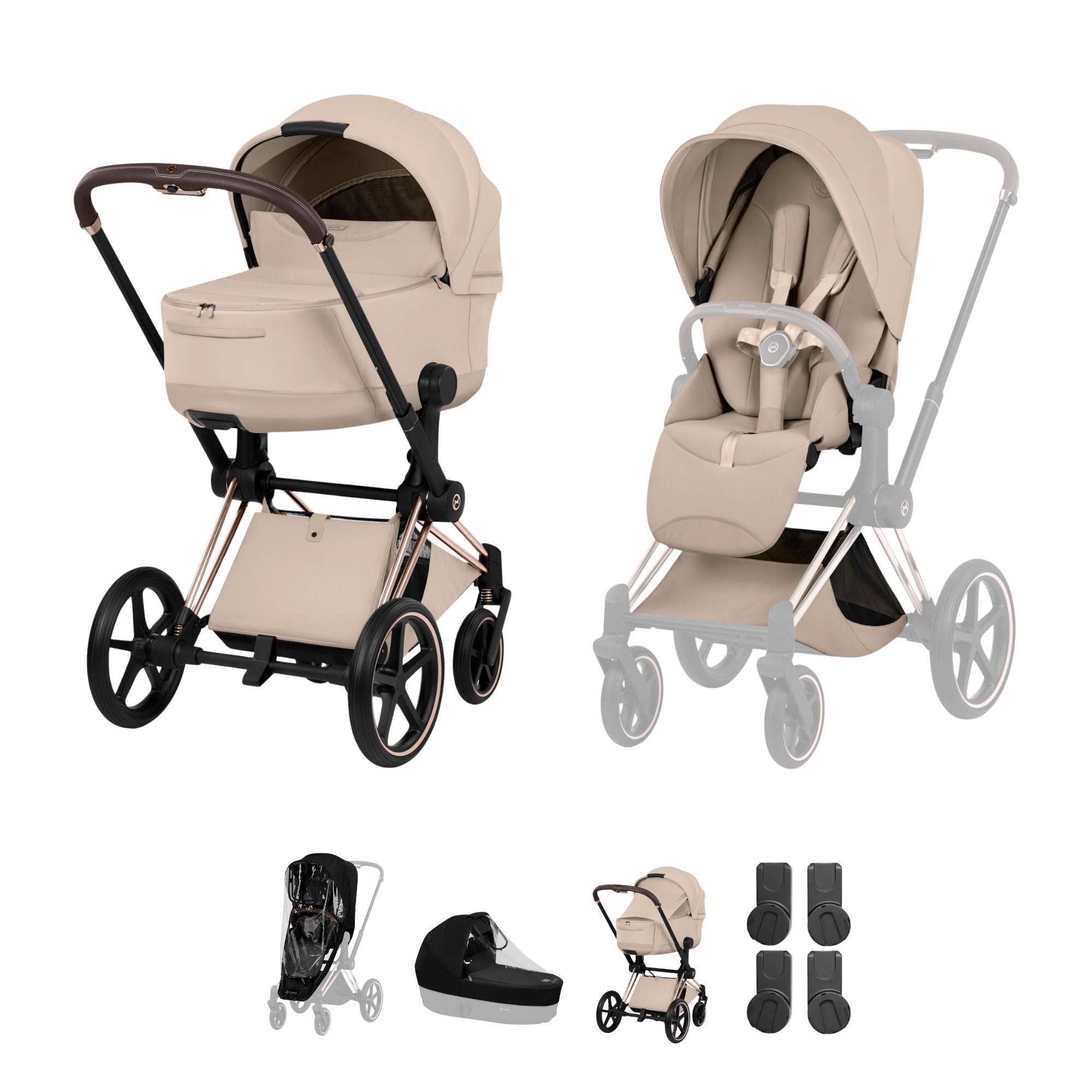 Cybex Priam Pushchair Set - Style Collection in Cozy Beige