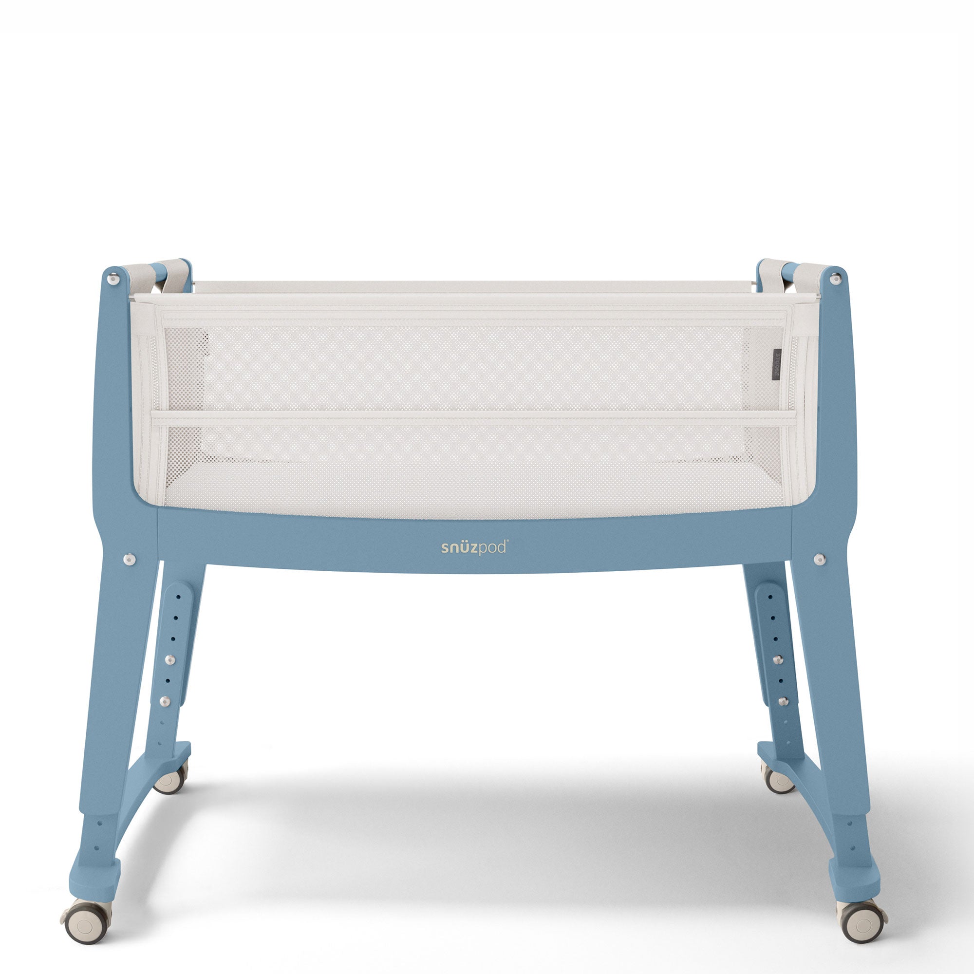 SnuzPod Studio Bedside Crib in Santorini Sky