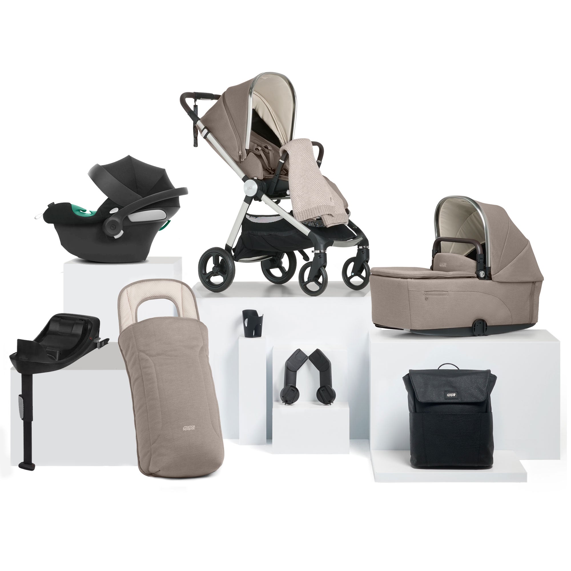 Mamas & Papas Vardo Complete Cybex Bundle in Heritage