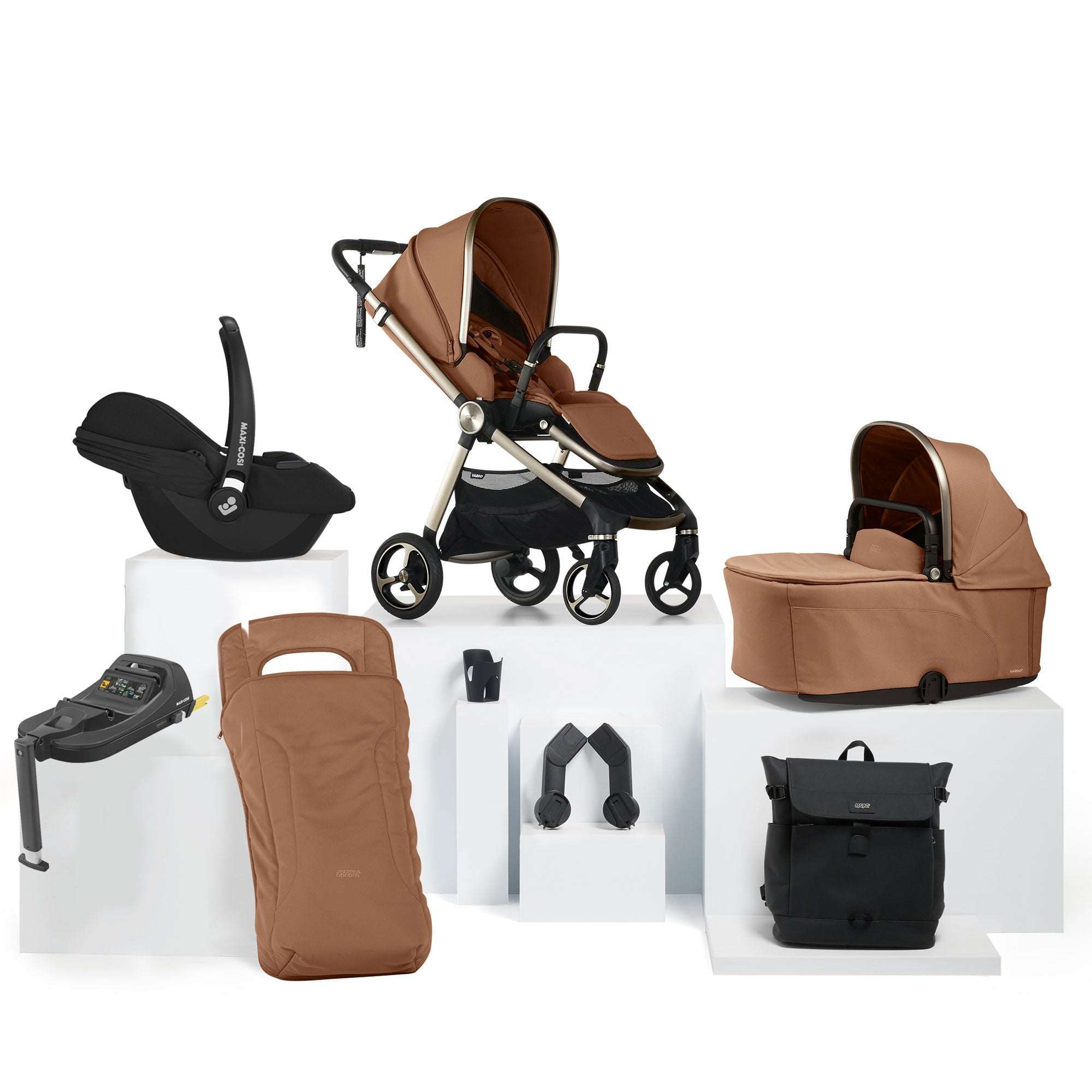 Mamas & Papas Vardo Complete Maxi-Cosi Bundle in Nutmeg