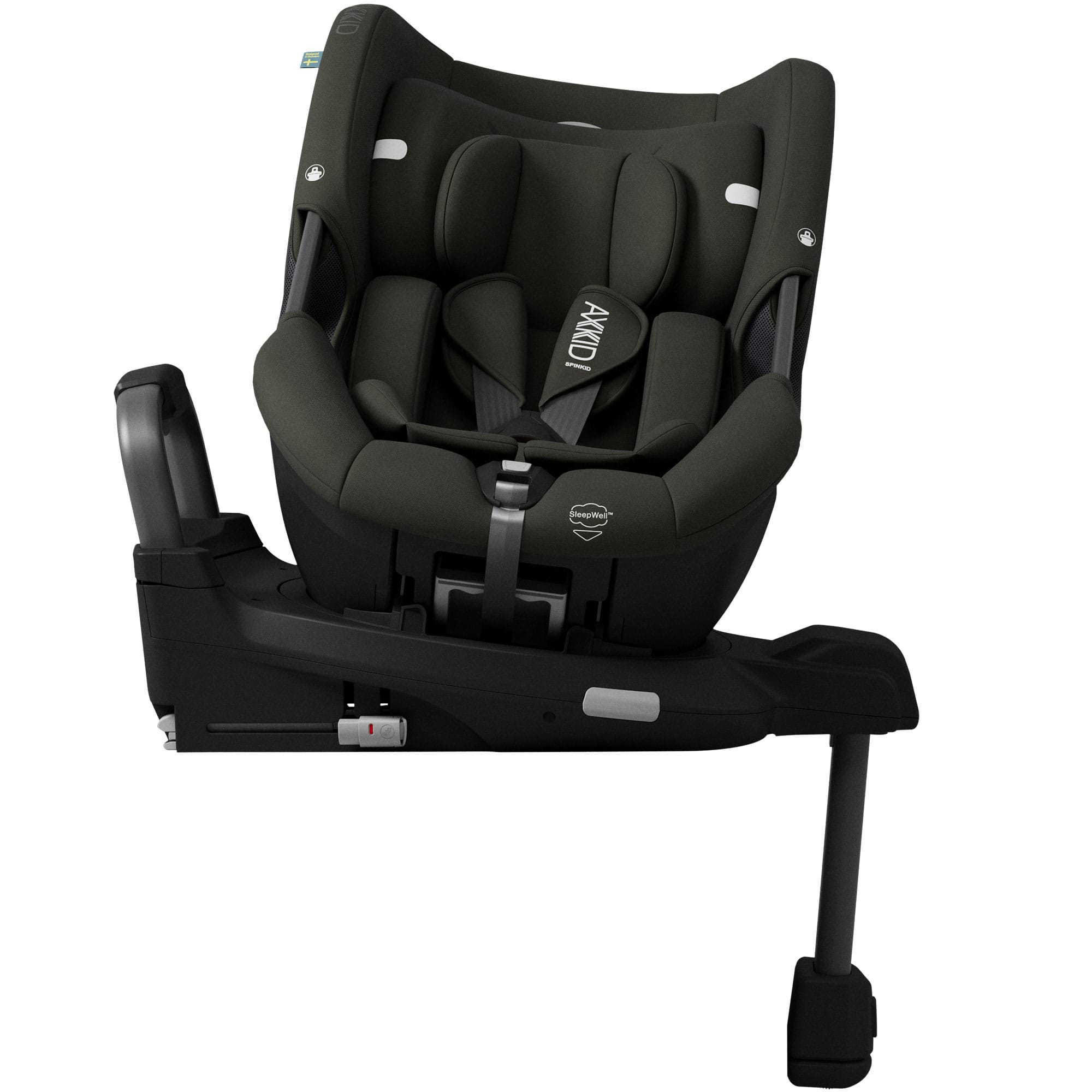 Axkid Spinkid 2 180 i-size Car Seat in Forest Moss Green Toddler Car Seats 24110248 7350150974816
