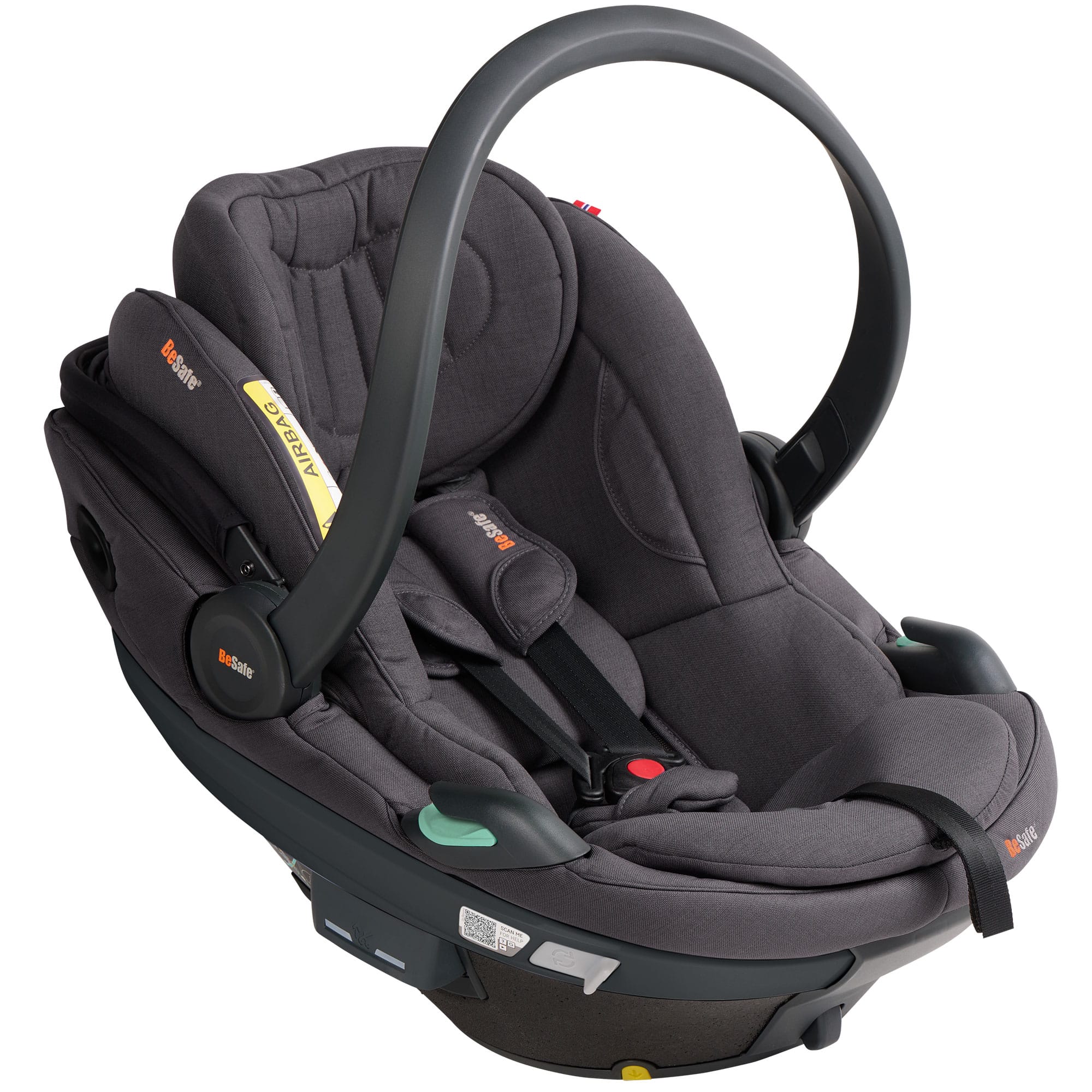 BeSafe Go Beyond 2 Car Seat in Dark Grey Melange Baby Car Seats