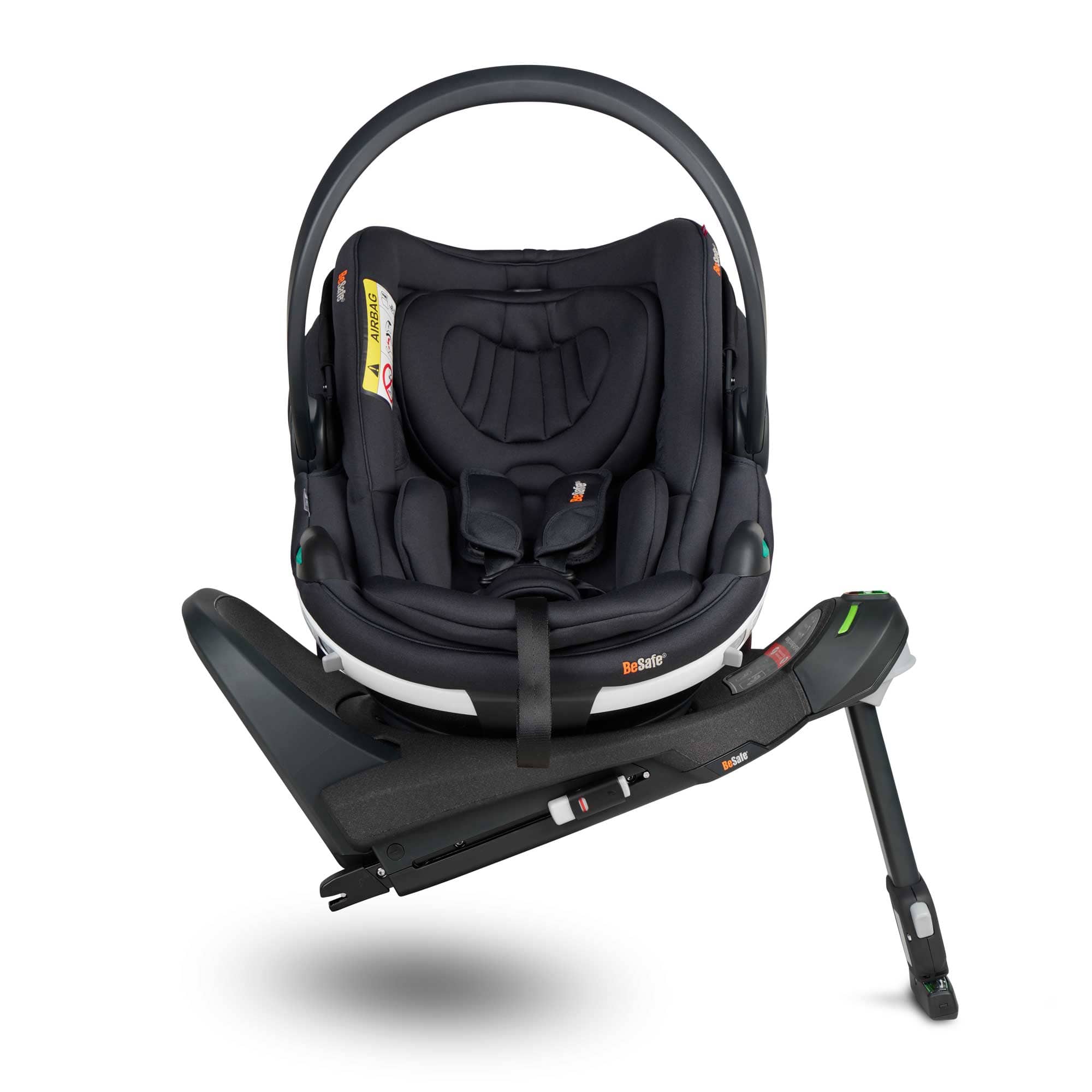 BeSafe Go Beyond Car Seat & Base in Black Soft Breeze Baby Car Seats 19298-BLACK-SO-BR 7072754023553