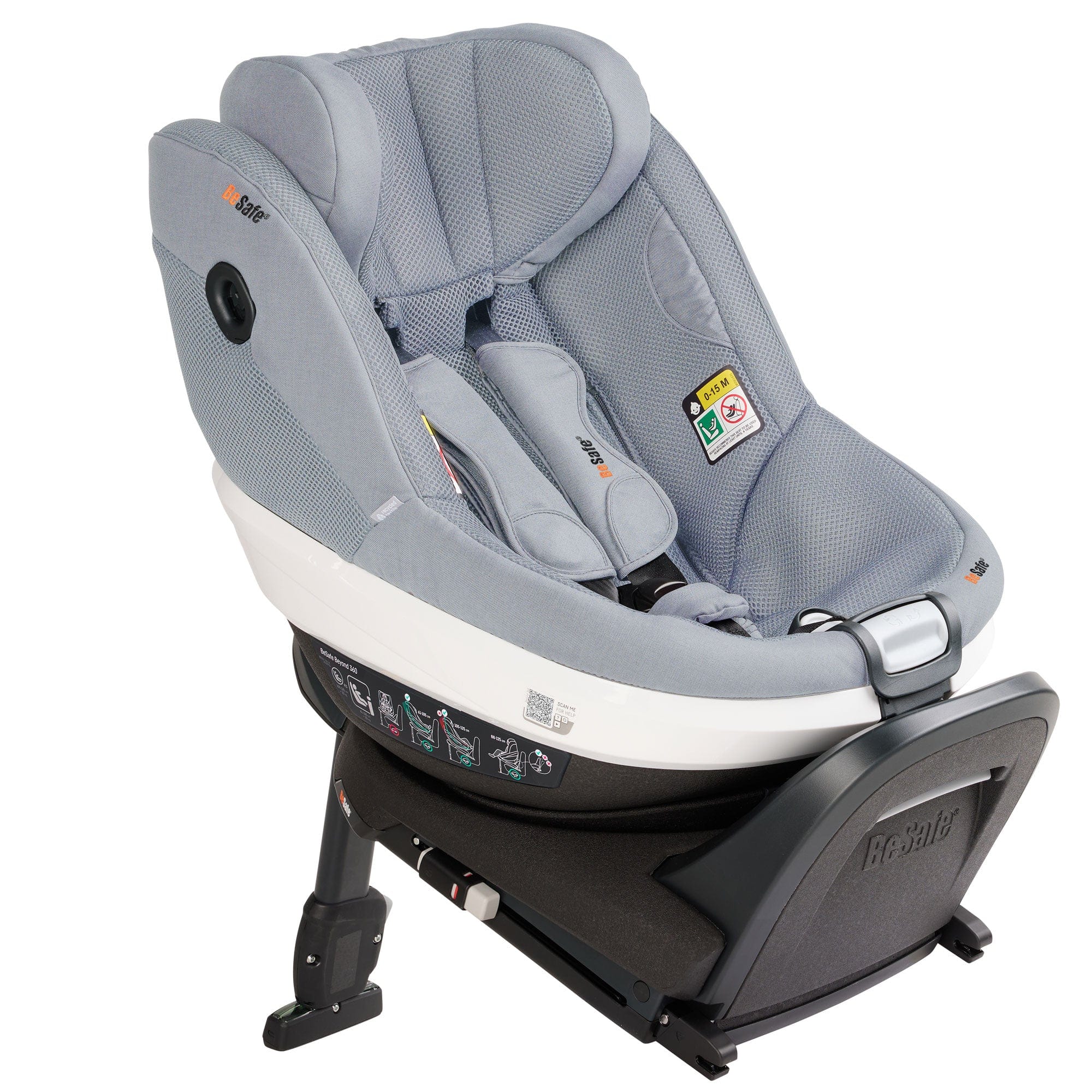 BeSafe Beyond 360 Car Seat & Base (Peak Mesh) Swivel Car Seats 15488-PEA-MES 7072754020781