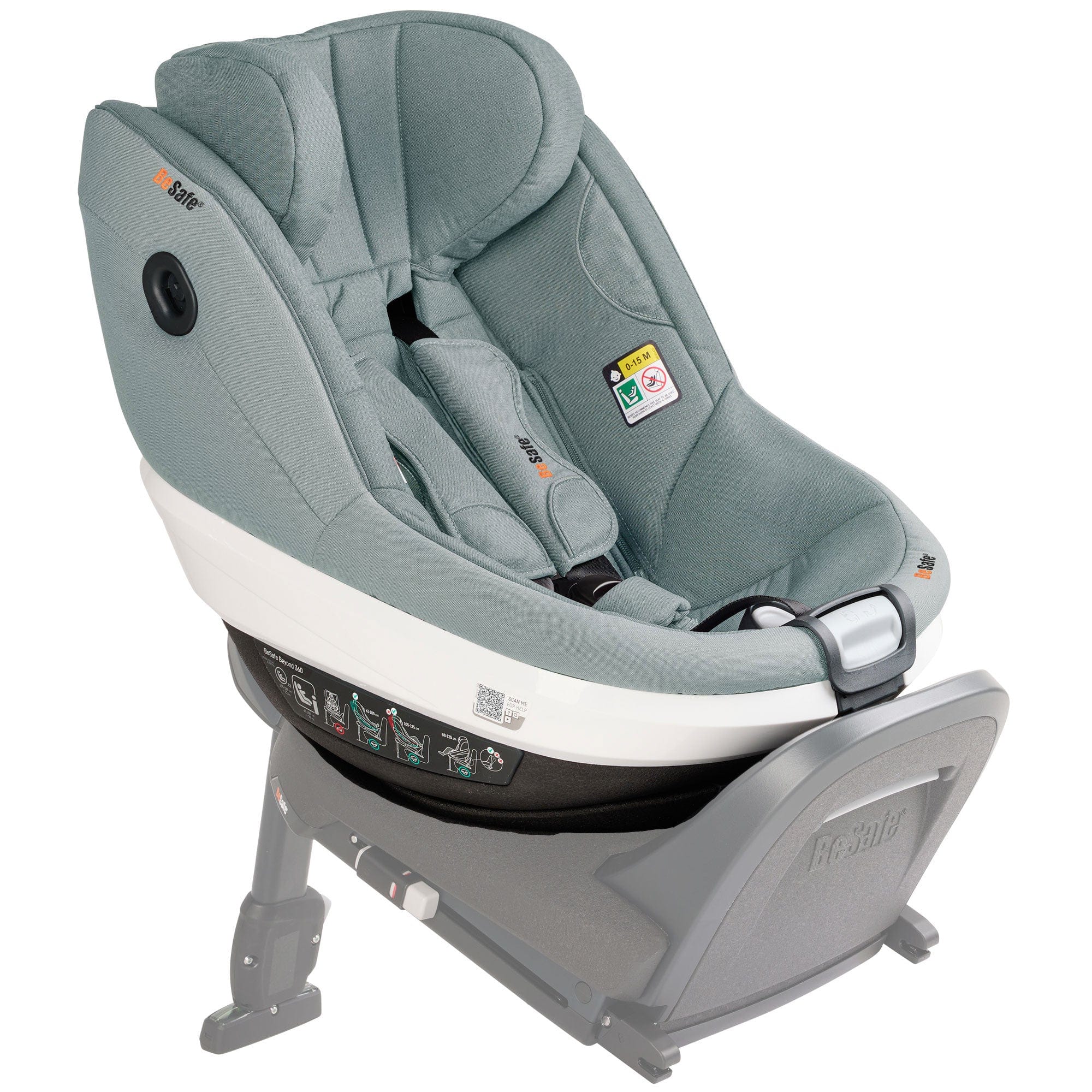 BeSafe Beyond 360 Car Seat (Sea Green Melange) Swivel Car Seats 1036247-SeaGreenMelange-Std 7072754021122