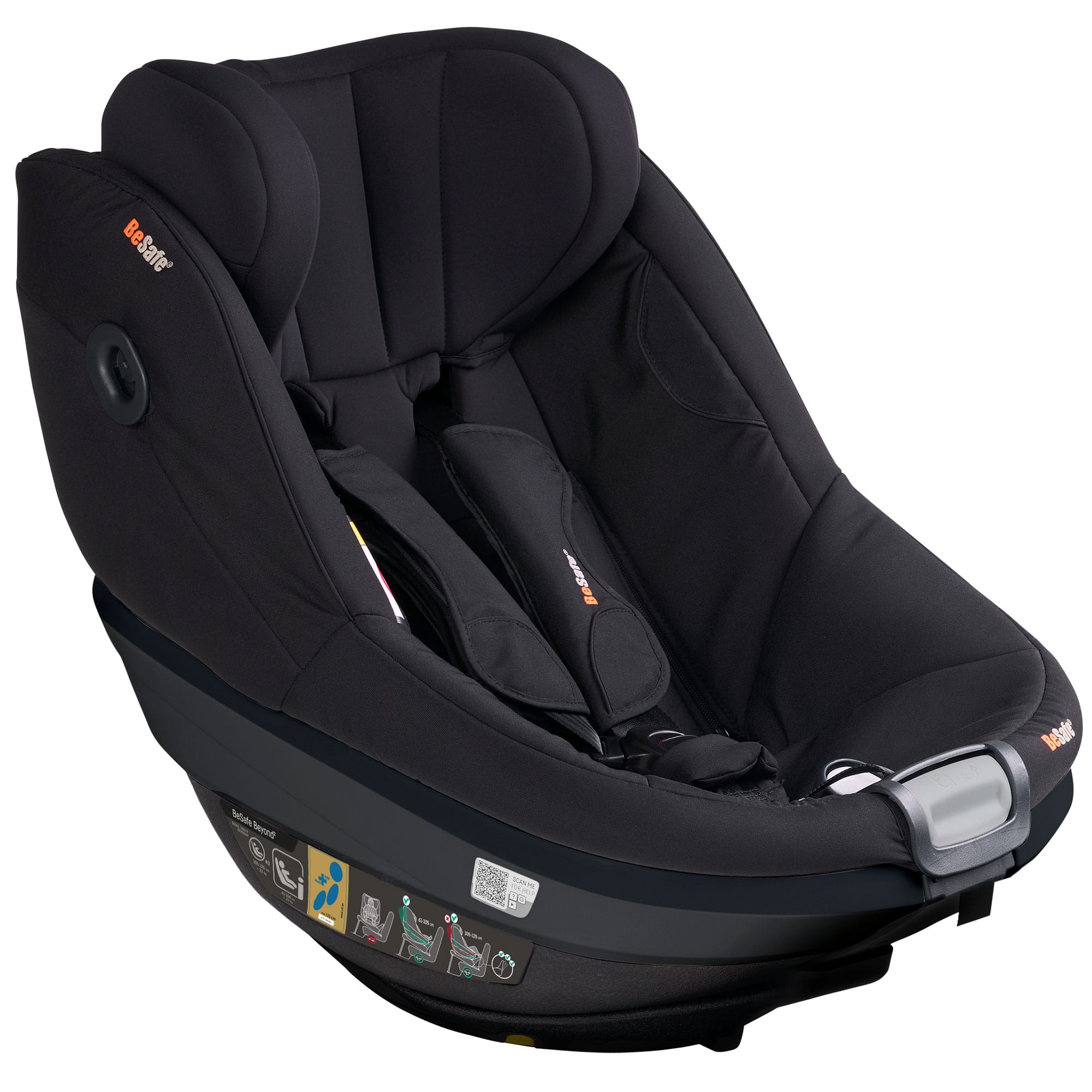 BeSafe Beyond 2 Rear Facing Car Seat in Black Cab Toddler Car Seats 11045370-BlackCabF-Std 7072754026769