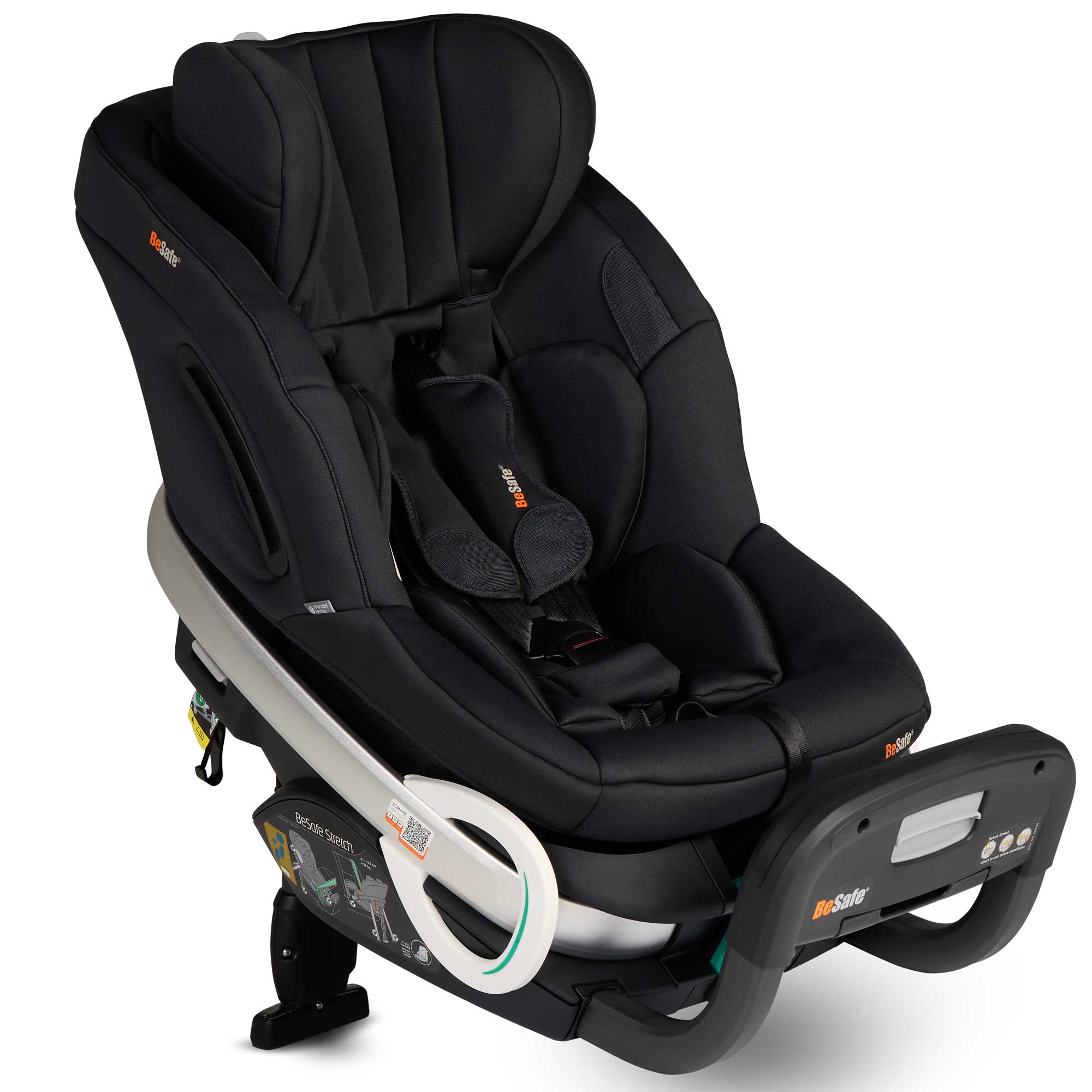 BeSafe Stretch Car Seat in Black Soft Breeze Toddler Car Seats 11018938-BlackSofBr-Std-1 7072754023638