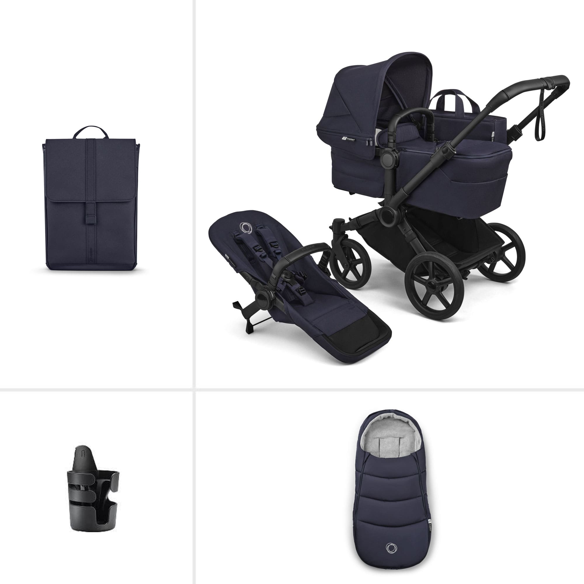 Bugaboo Donkey 6 Single Essential Bundle in Deep Indigo Baby Prams 21650-DEE-IND 8717447500025