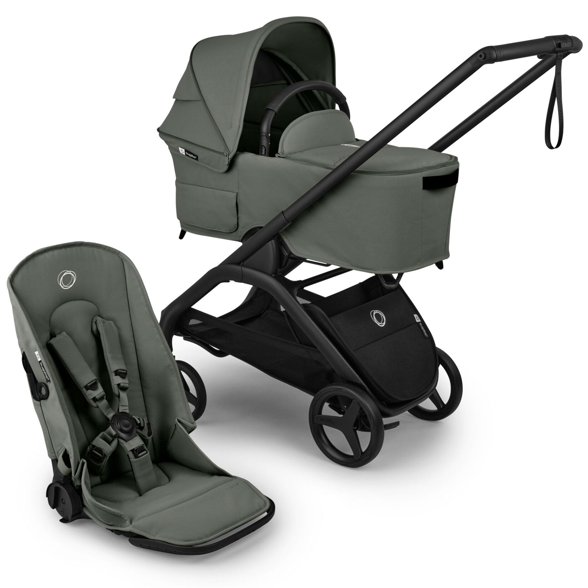 Bugaboo Dragonfly Plus Pram - Forest Green Baby Prams BUG-DFLY-PLUS-PRM-5 8717447393337