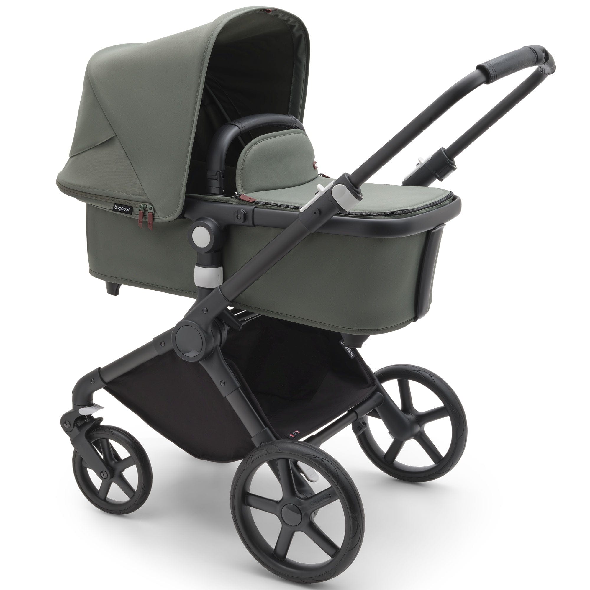 Bugaboo Fox Cub in Black/Forest Green Baby Prams 100175047 8717447406891