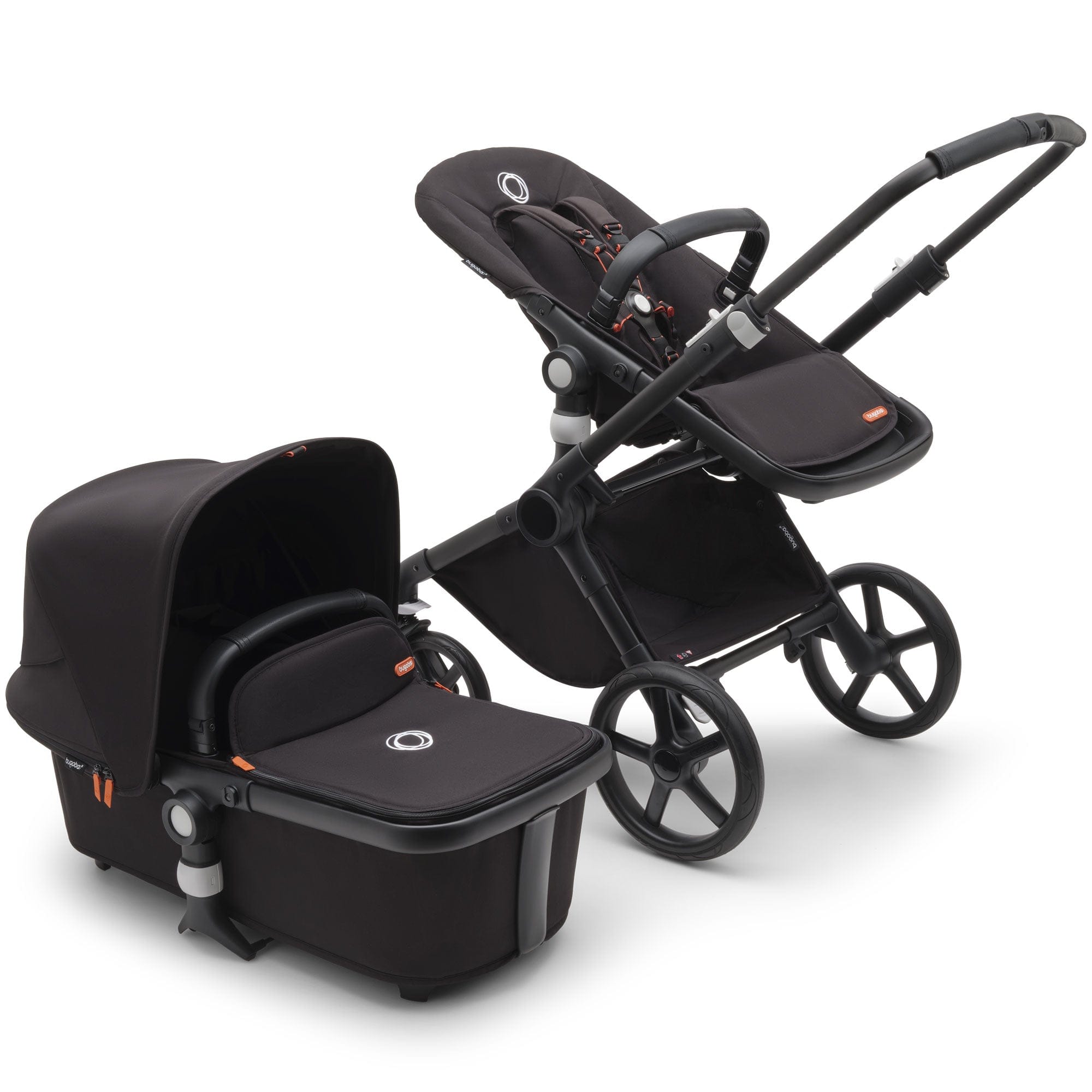 Bugaboo Fox Cub in Black/Midnight Black Baby Prams 100175046 8717447435648