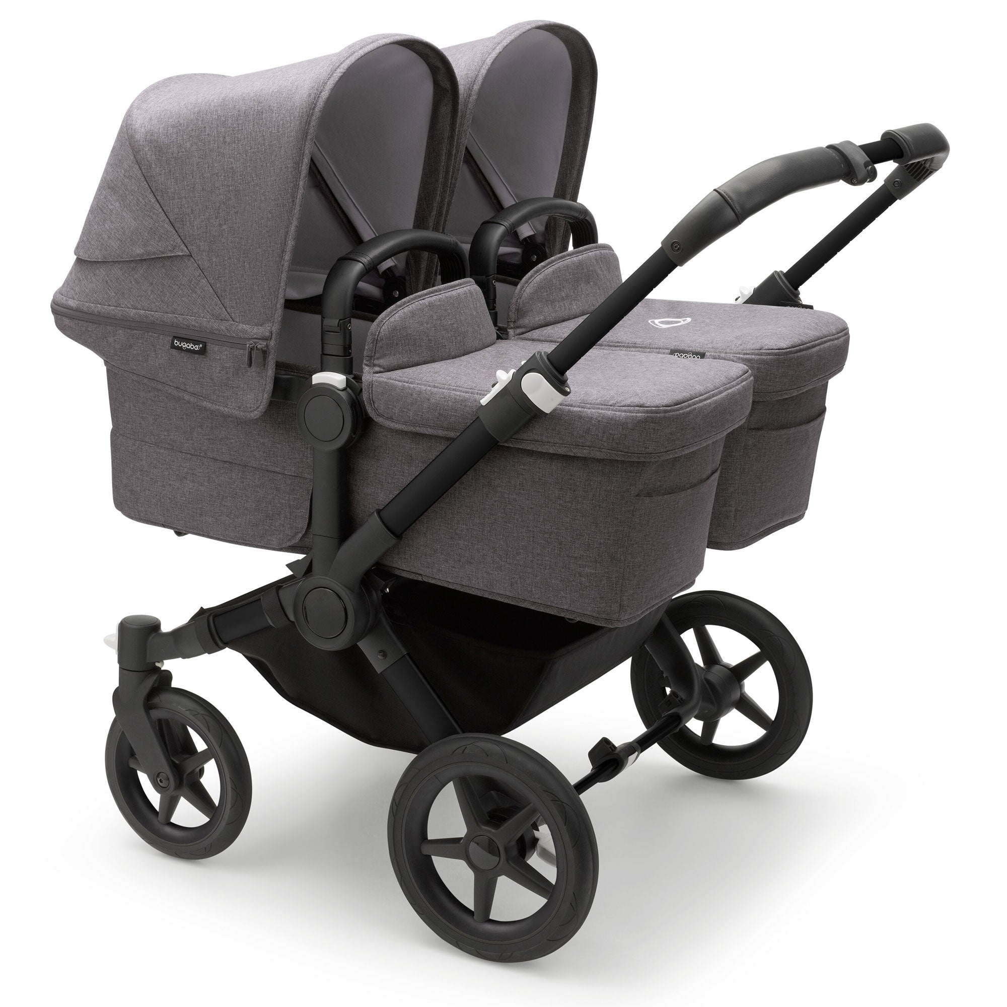 Bugaboo Donkey 5 Twin Ultimate Newborn Bundle in Grey Mélange
