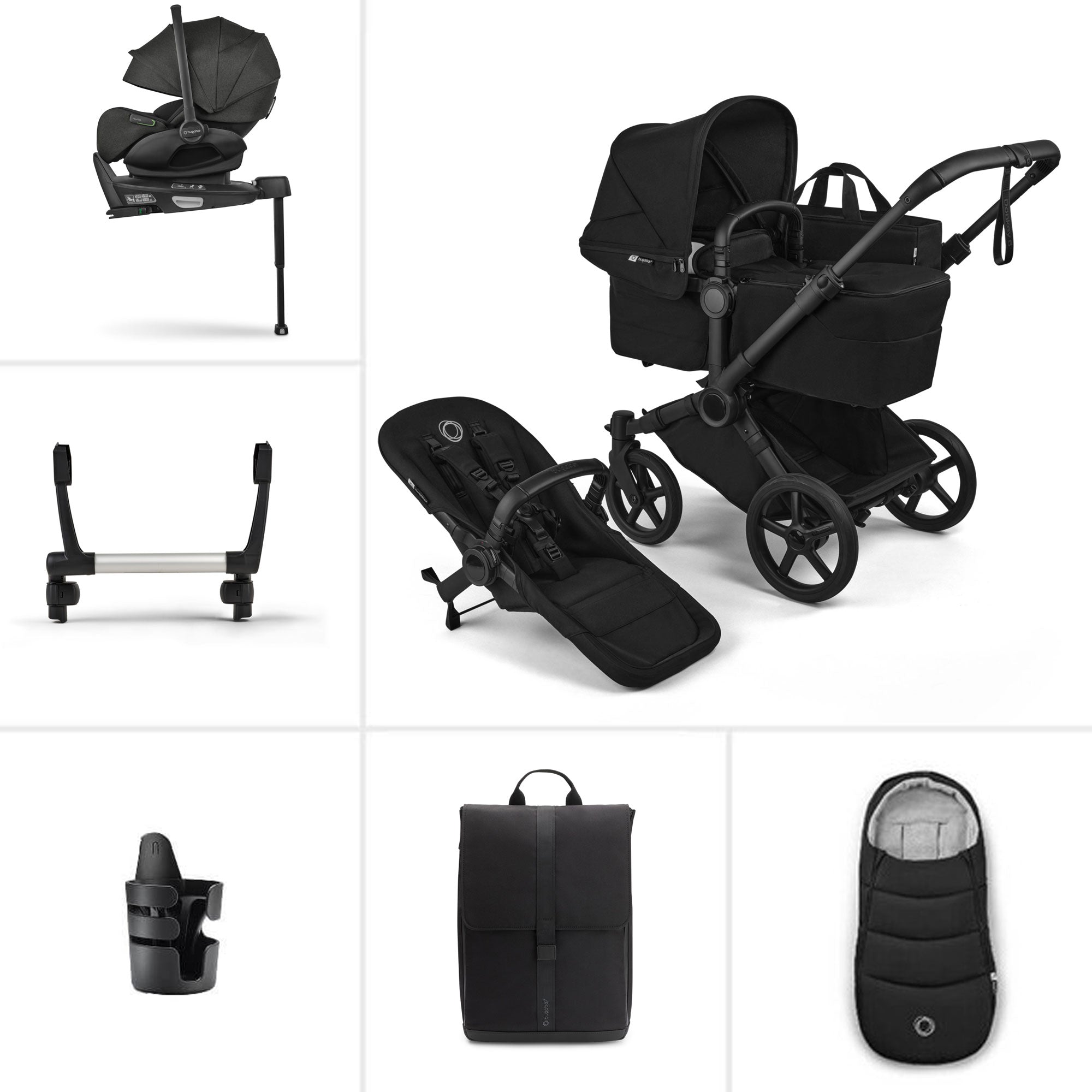 Bugaboo Donkey 6 Single Ultimate Newborn Bundle in Heritage Black