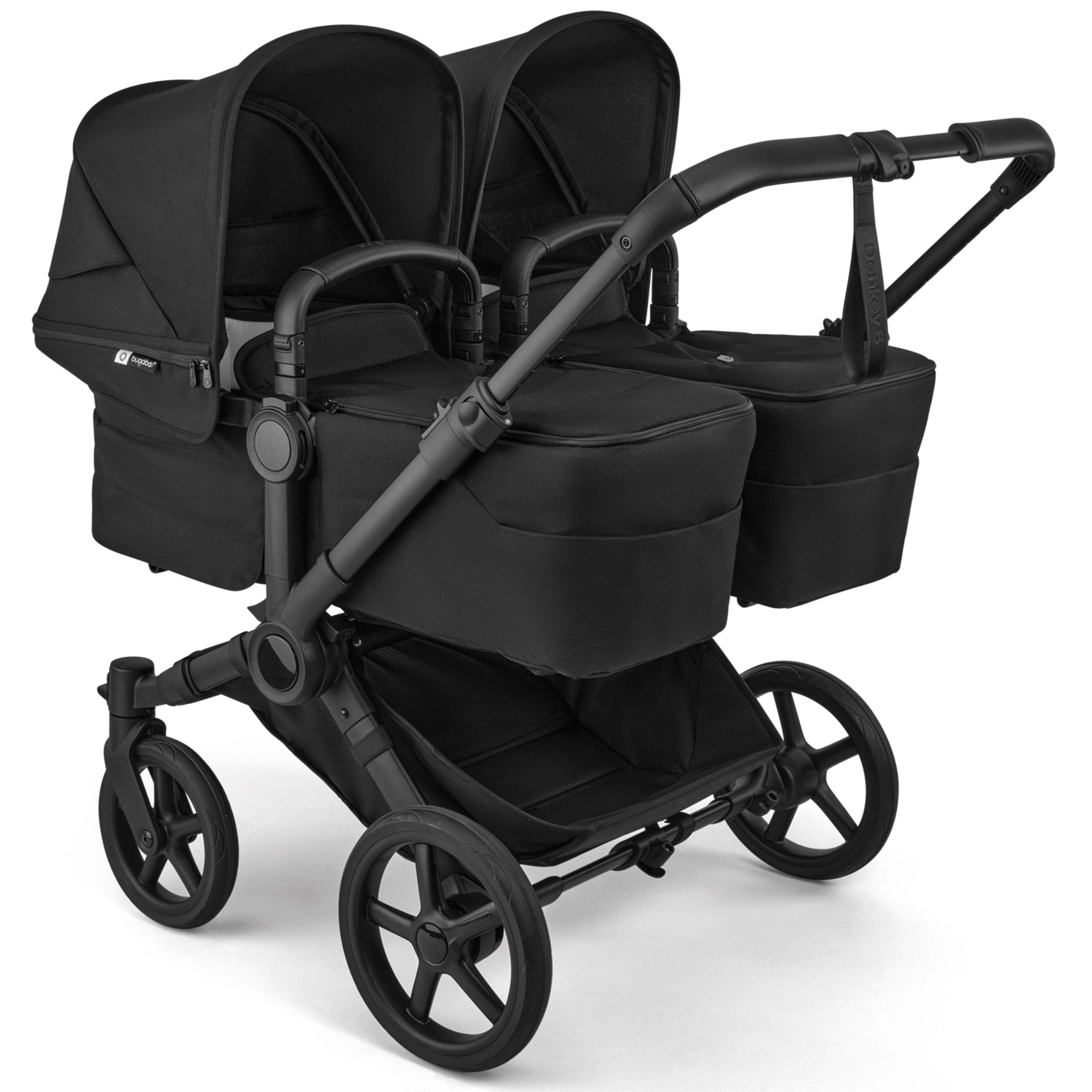 Bugaboo Donkey 5 Twin Complete Pushchair in Heritage Black Double & Twin Prams 21643-HER-BLK 8717447404170