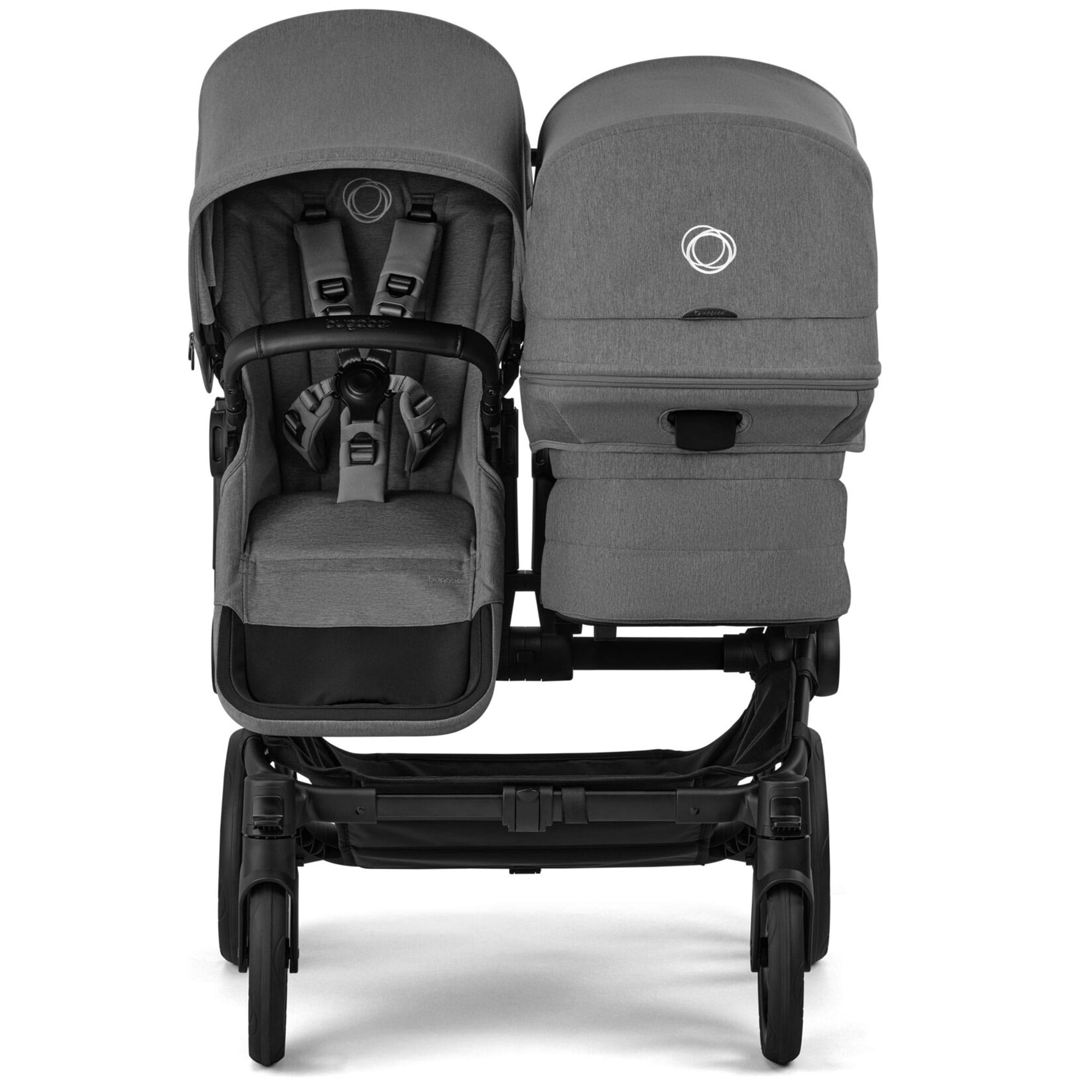 Bugaboo Donkey 6 Double Complete Pushchair in Moon Grey Double & Twin Prams 17615-MOO-GRY 8717447499251