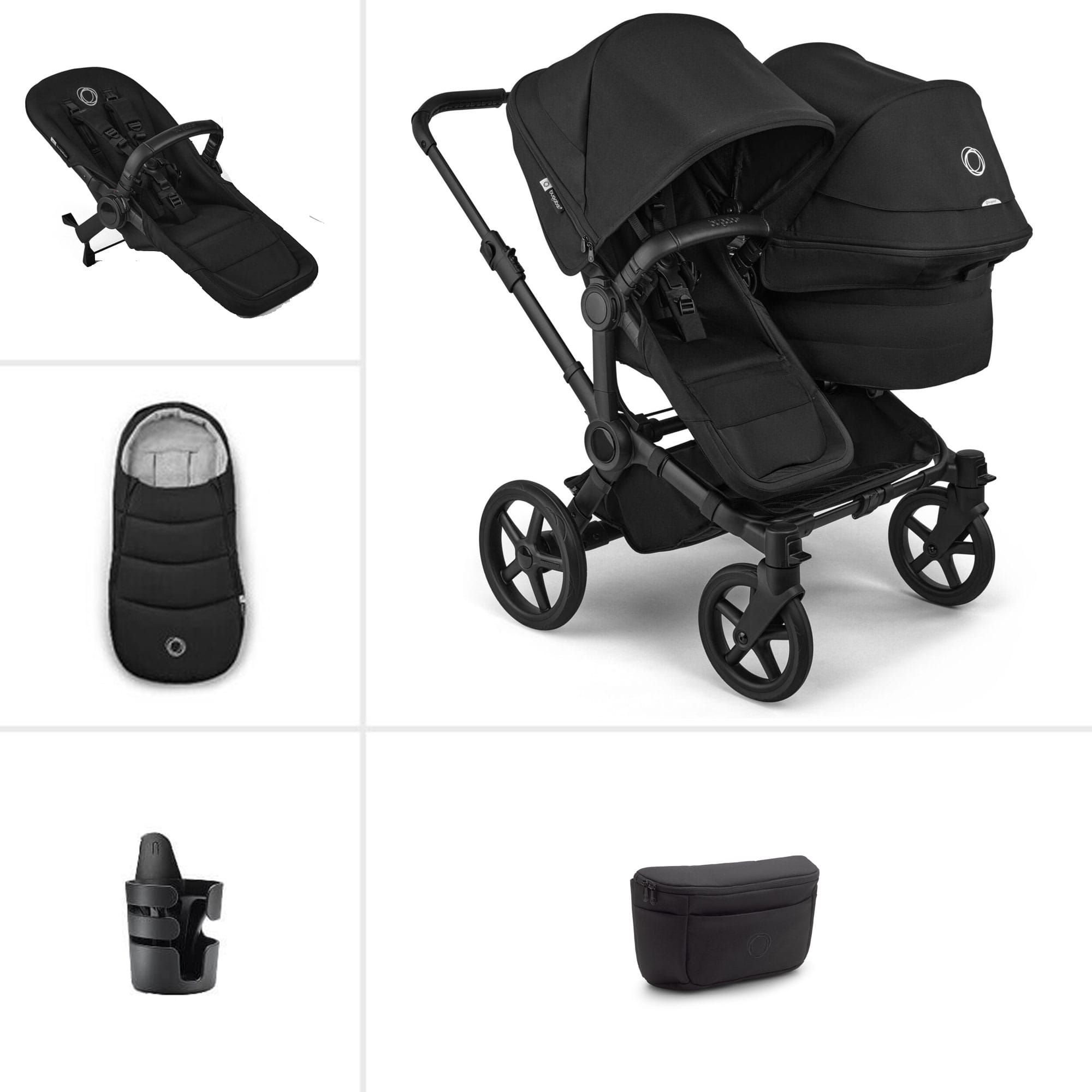 Bugaboo Donkey 6 Double Essential Bundle in Heritage Black Double & Twin Prams 21667-HER-BLK 8717447404170