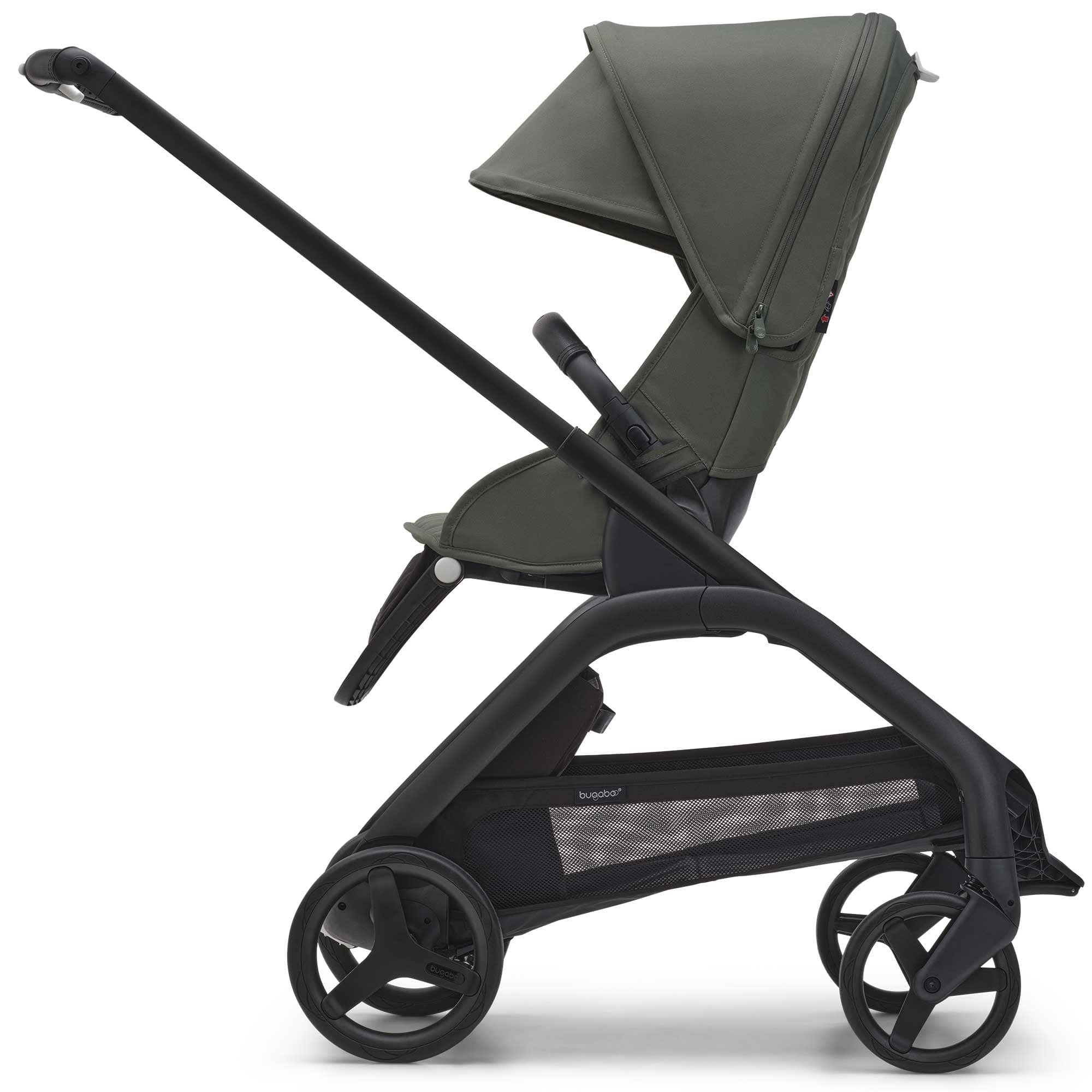 Bugaboo Dragonfly Complete Pushchair - Black/Forest Green Pushchairs & Buggies 100176037 8717447581772