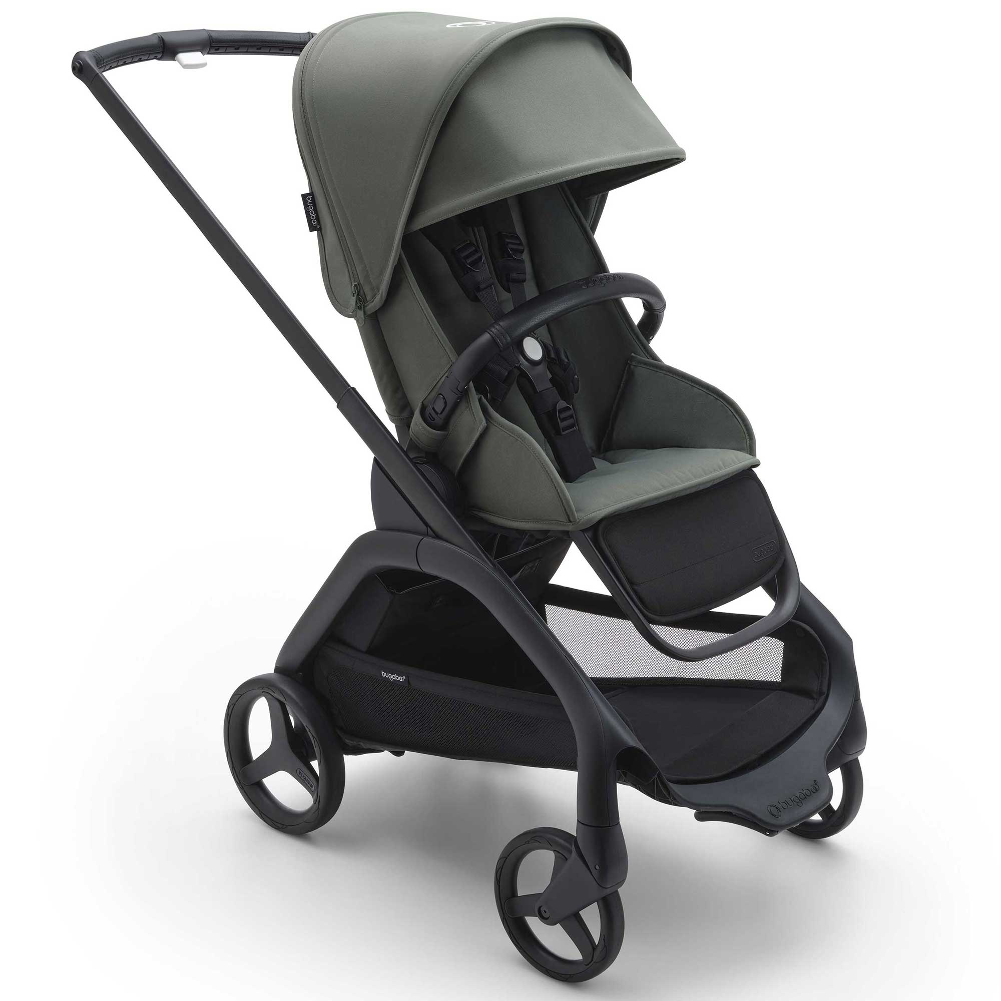 Bugaboo Dragonfly Complete Pushchair - Black/Forest Green Pushchairs & Buggies 100176037 8717447581772