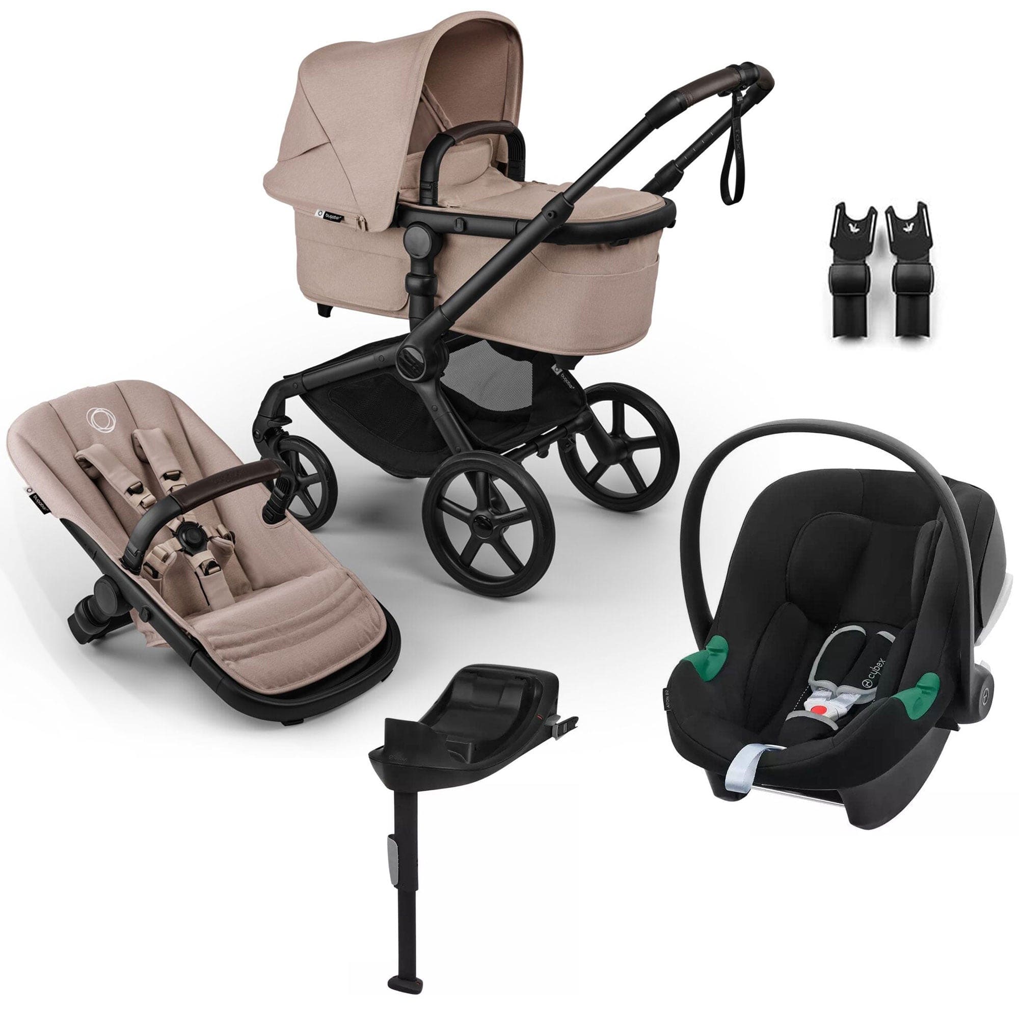 Bugaboo Fox Renew Cybex Travel System in Desert Taupe