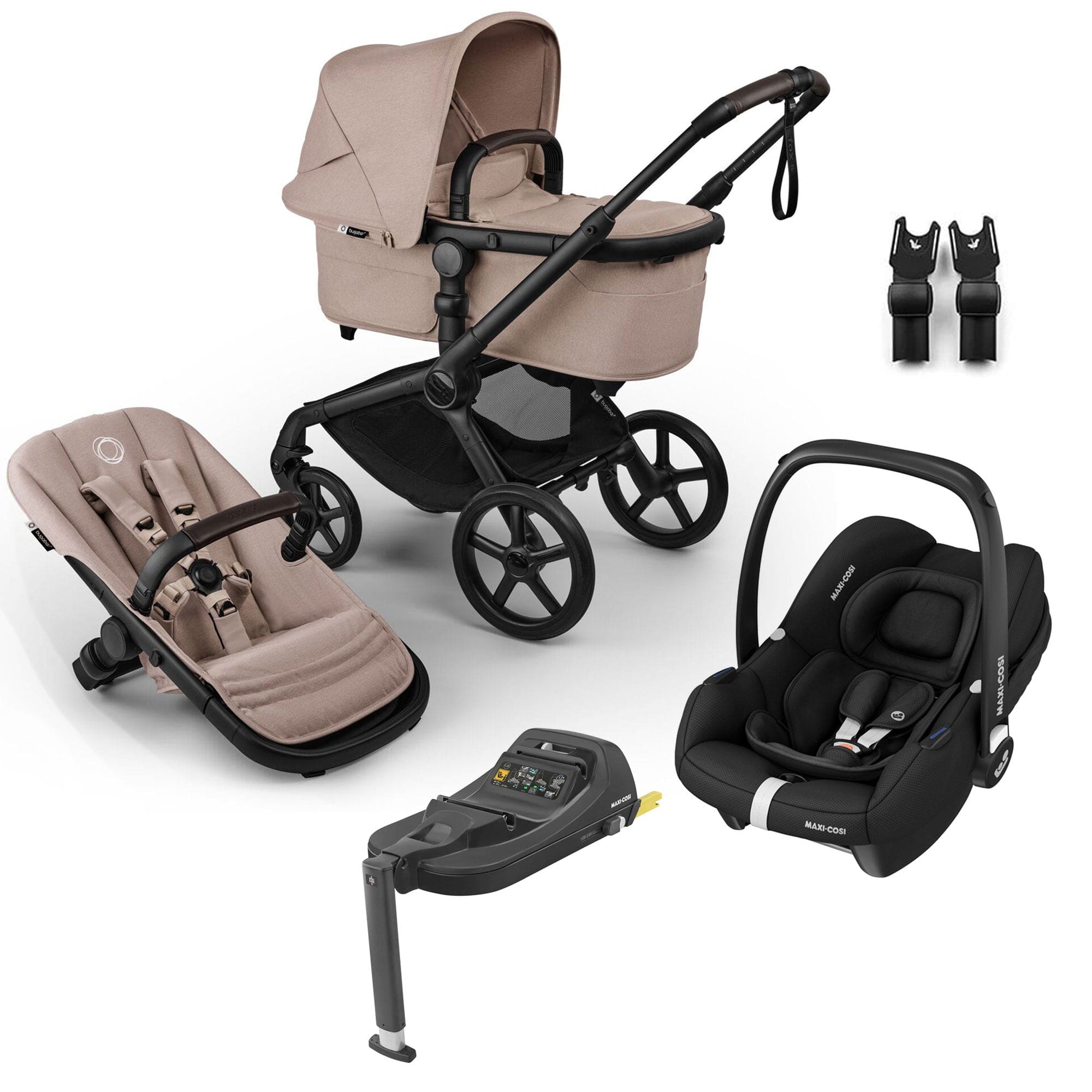 Bugaboo Fox 5 Renew Maxi-Cosi Travel System in Desert Taupe Travel Systems 18846-TS-CAB-TAU 8717447269588