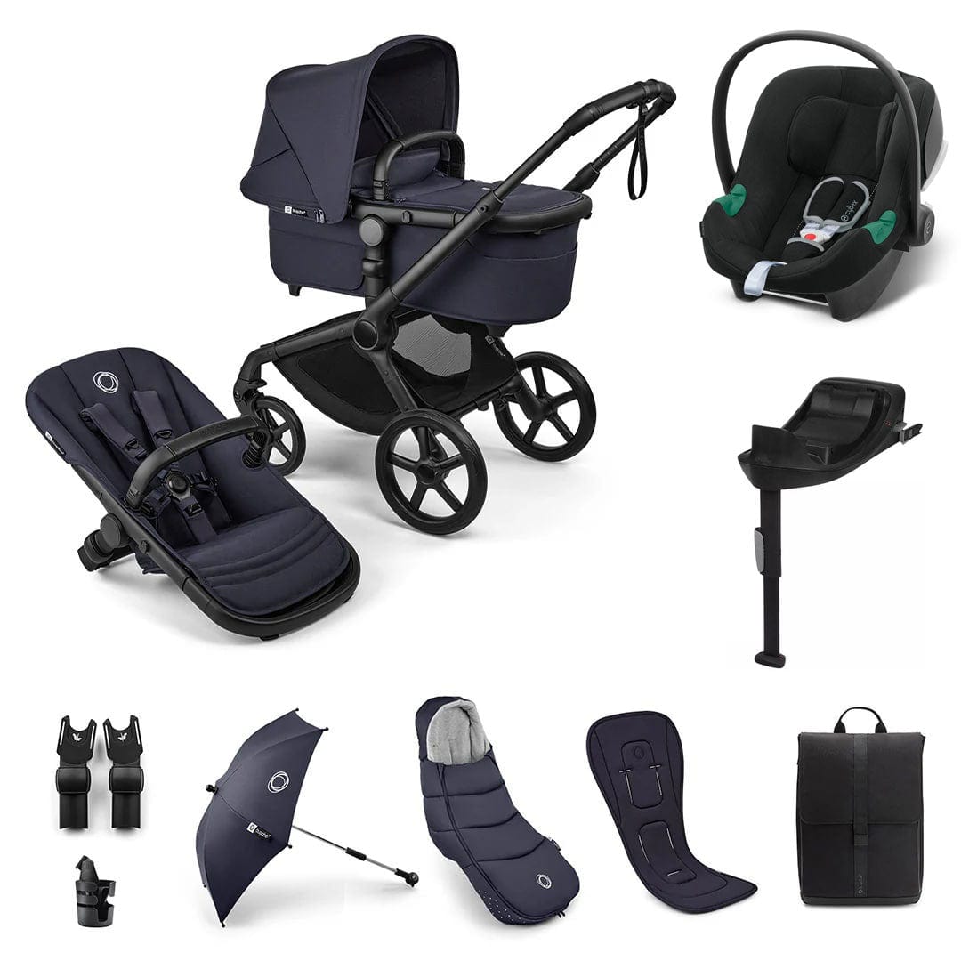 Bugaboo Fox 5 Renew Ultimate Cybex Bundle in Deep Indigo Travel Systems 18821-ULT-ATO-IND 8717447288718
