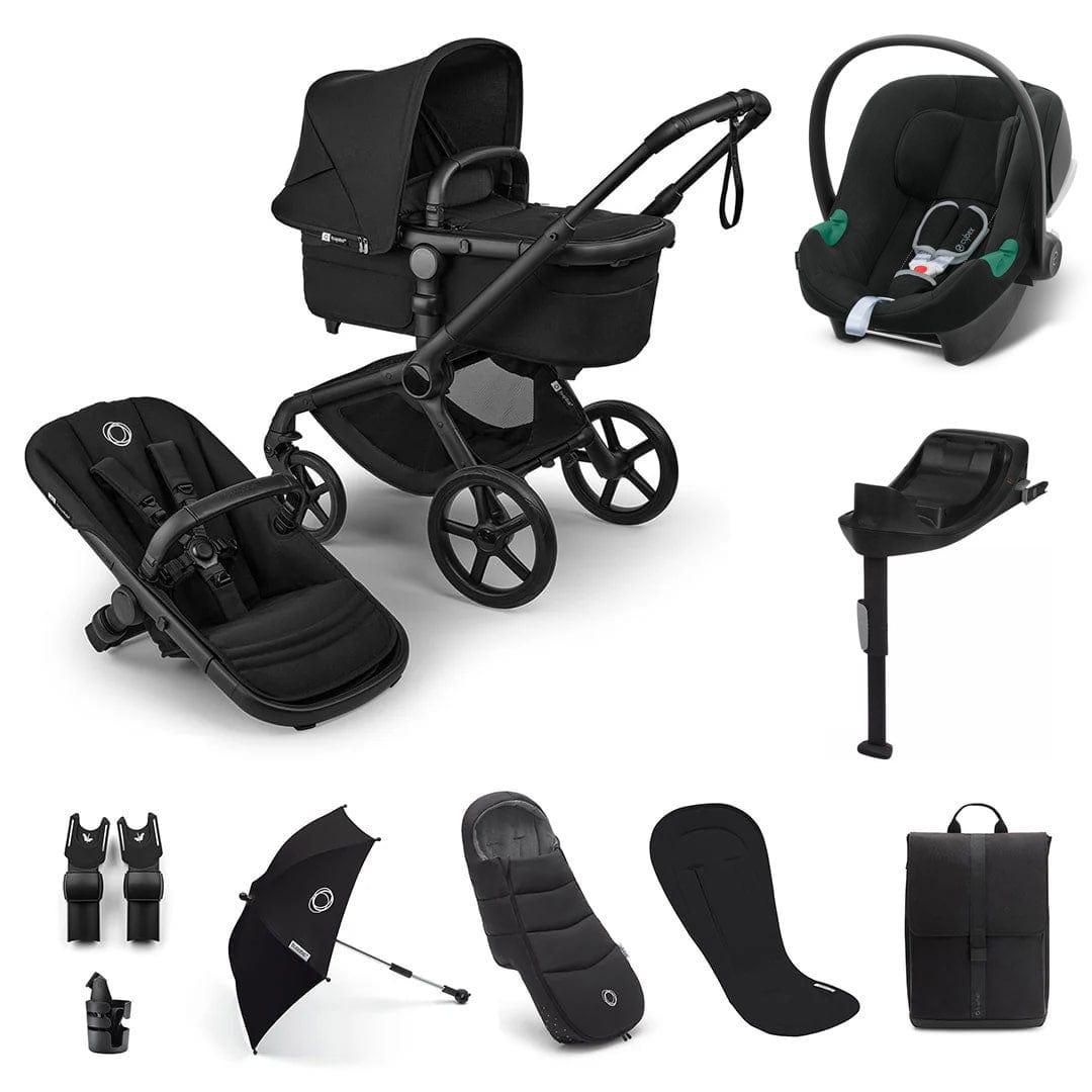 Bugaboo Fox 5 Renew Ultimate Cybex Bundle in Heritage Black Travel Systems 18820-ULT-ATO-BLA 8717447385516