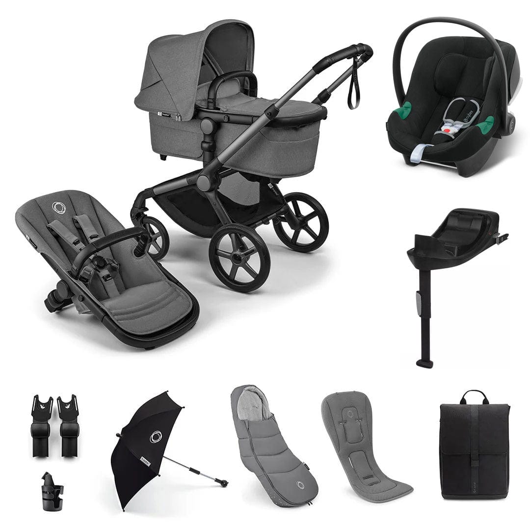 Bugaboo Fox 5 Renew Ultimate Cybex Bundle in Moon Grey Travel Systems 18787-ULT-ATO-GRE 8717447391630