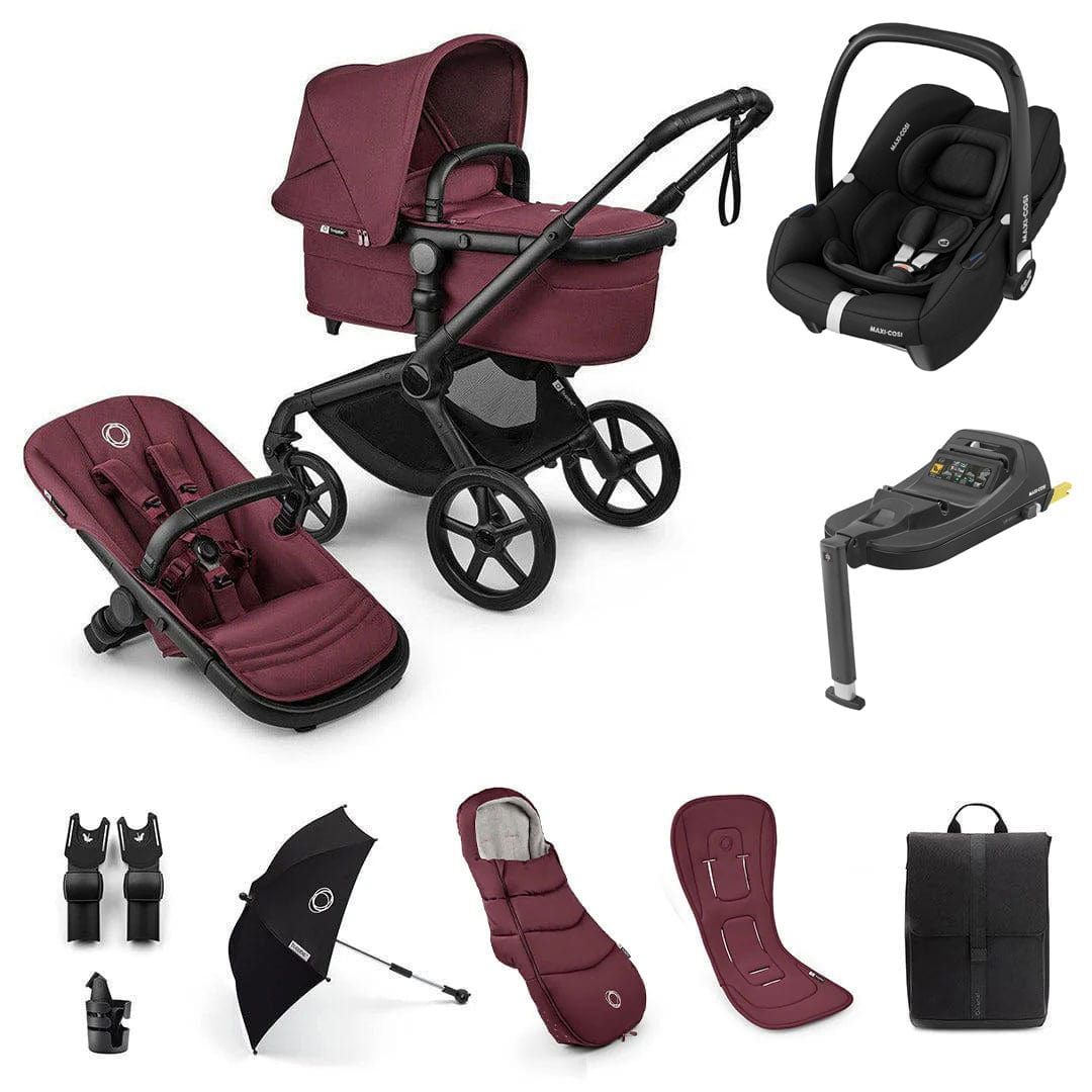 Bugaboo Fox 5 Renew Ultimate Maxi-Cosi Bundle in Dark Cherry Travel Systems 18806-ULT-CAB-CHE 8717447650447